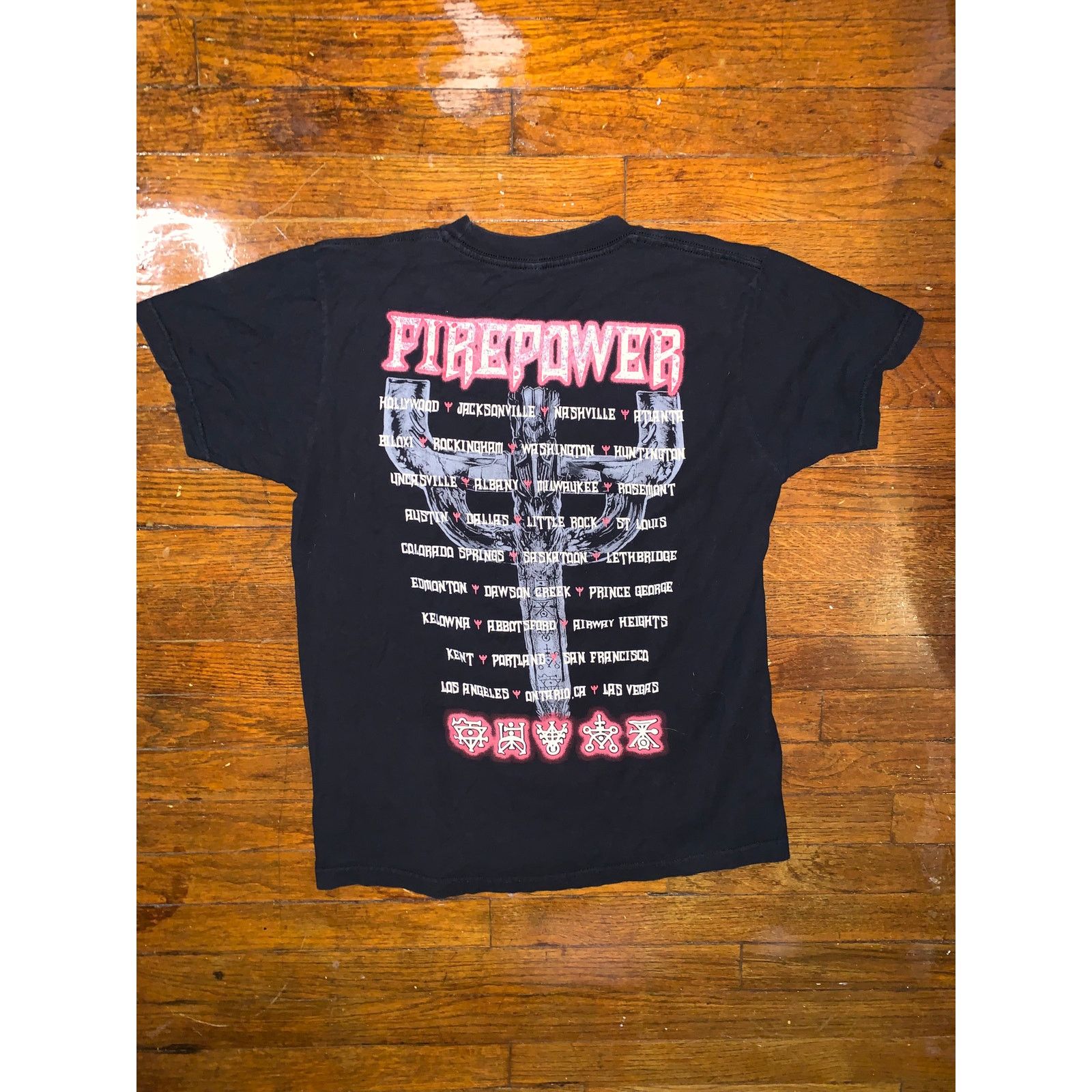 Band Tees Judas Priest Firepower Tour 2018 T Shirt Heavy Metal Tee M Size US M / EU 48-50 / 2 - 4 Thumbnail