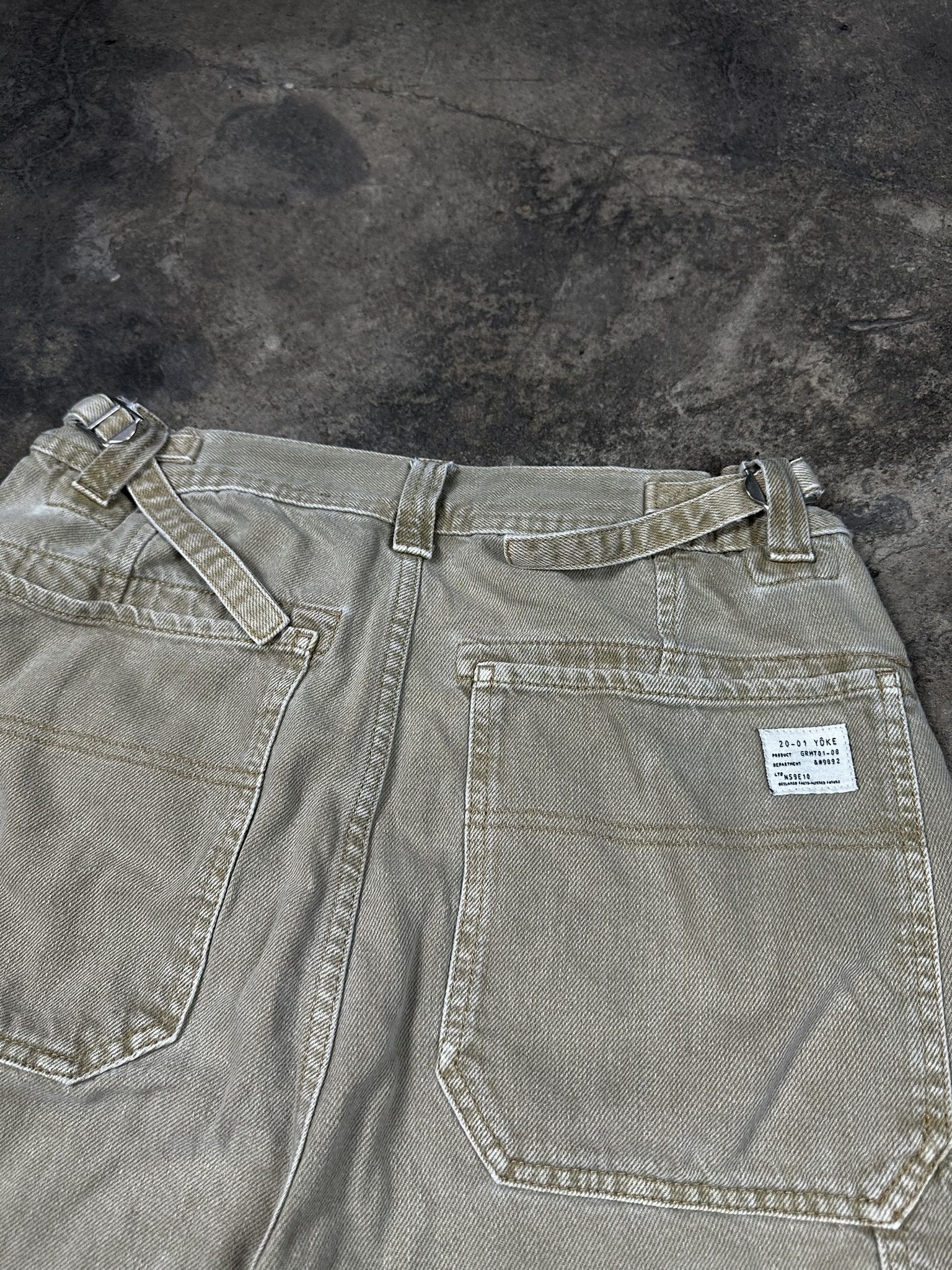 YOKE Yoke Oversized Carpenter Jeans Shorts Jorts Workwear Size US 30 / EU 46 - 2 Thumbnail