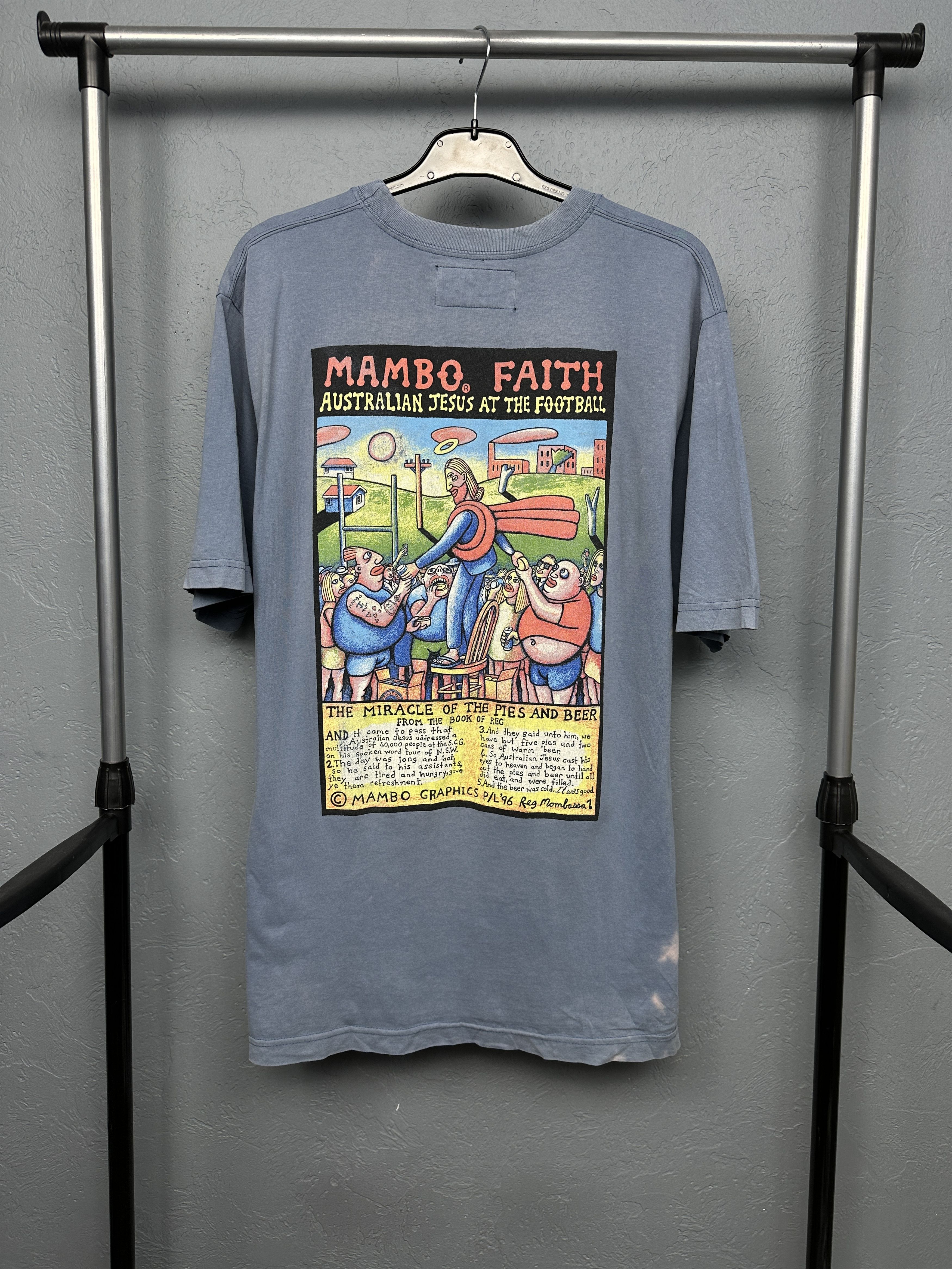 Mambo Mambo 1996 Vintage Distressed Mens T-Shirt Size US L / EU 52-54 / 3 - 1 Thumbnail