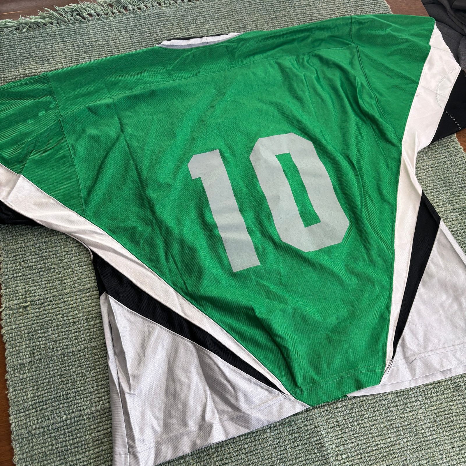 Gemini × Vintage Vintage 90s Westside Stars Retro Green Silver Hockey Jersey Size US L / EU 52-54 / 3 - 9 Thumbnail