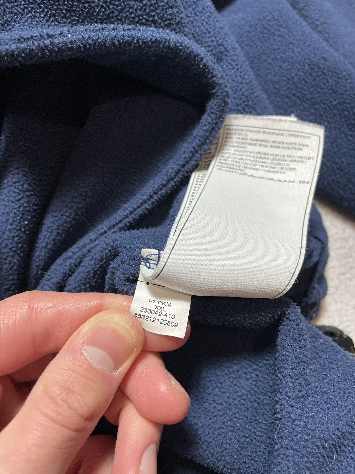 Nike × Vintage Vintage Fleece 1/4 Zip Pullover Nike Y2K Drill Swoosh Size US XXL / EU 58 / 5 - 13 Thumbnail