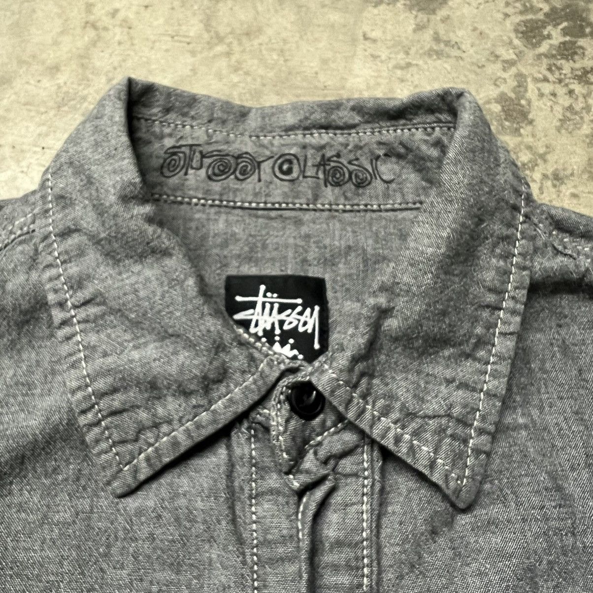 Hypebeast × Stussy Stussy Classic Long-Sleeve Button Up Shirt Size US M / EU 48-50 / 2 - 4 Thumbnail