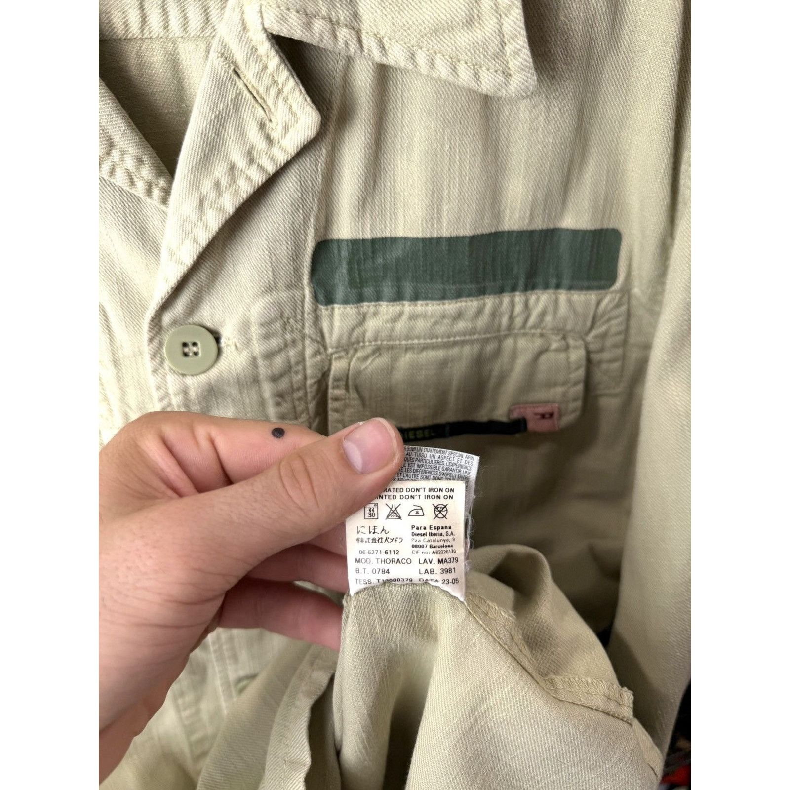 Diesel Rare Vintage Diesel Overshot Shirt Jacket Archive Black Gold Size US L / EU 52-54 / 3 - 9 Thumbnail