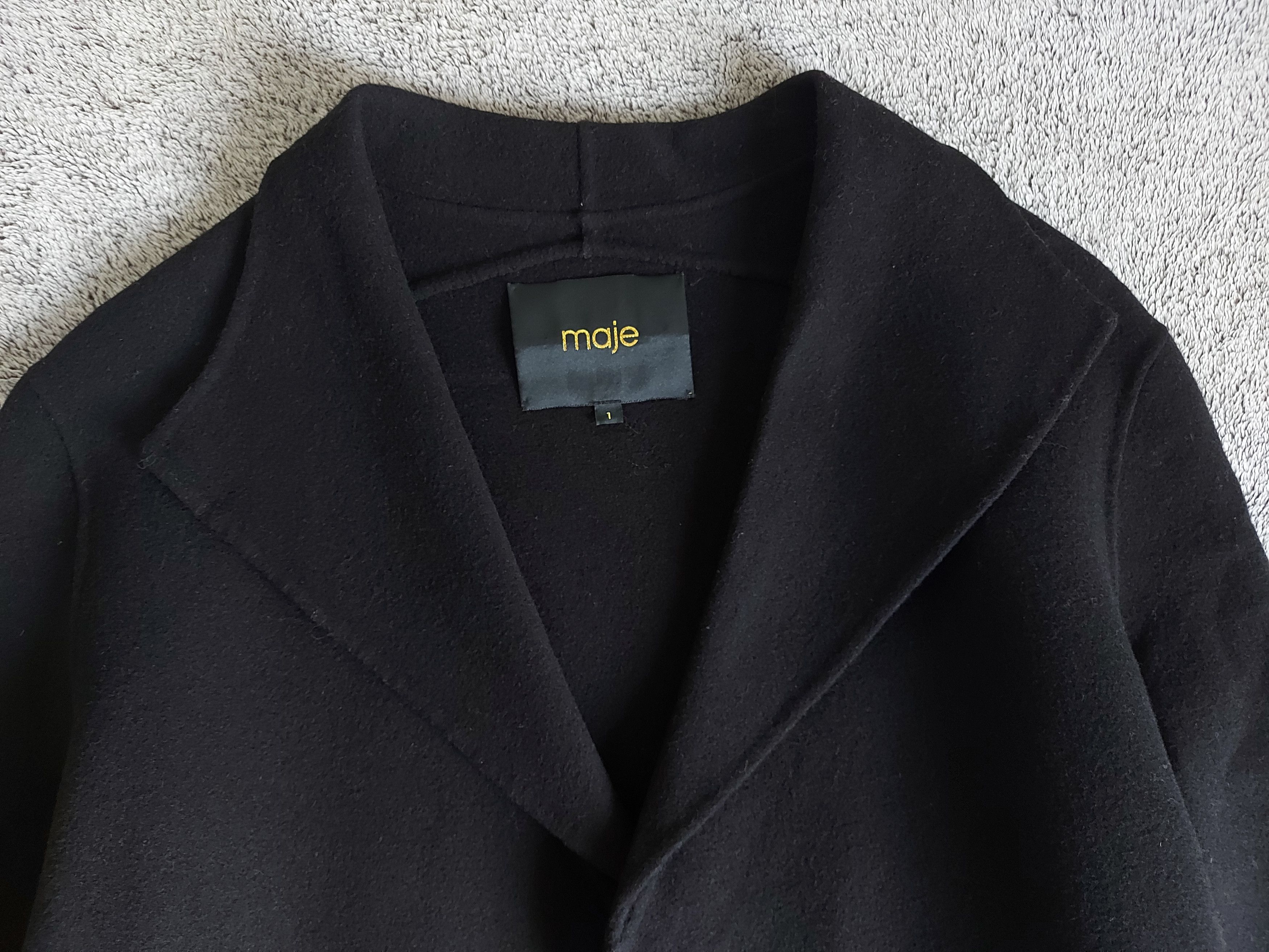 Maje Maje Tie-belt wool coat - size M Size M / US 6-8 / IT 42-44 - 4 Thumbnail