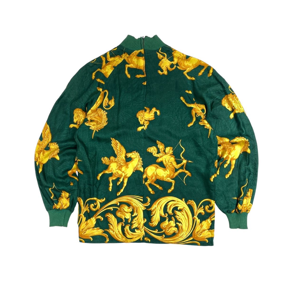 Christian Dior Monsieur CHRISTIAN DIOR COORDONES 90S Archive Silk Shirt Baroque Size US XXS / EU 40 - 2 Thumbnail