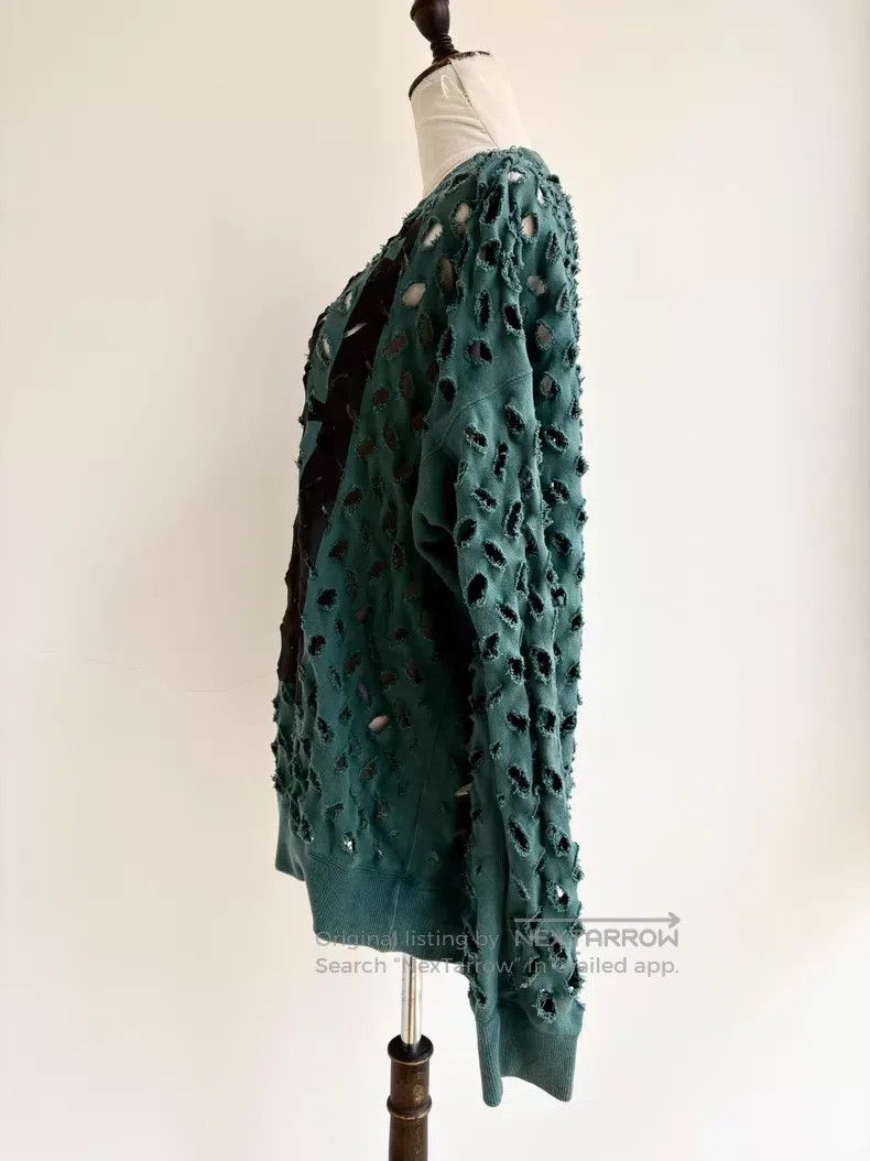 Vivienne Westwood Vivienne Westwood Green lace-up letter graffiti sweater Size M / US 6-8 / IT 42-44 - 2 Thumbnail