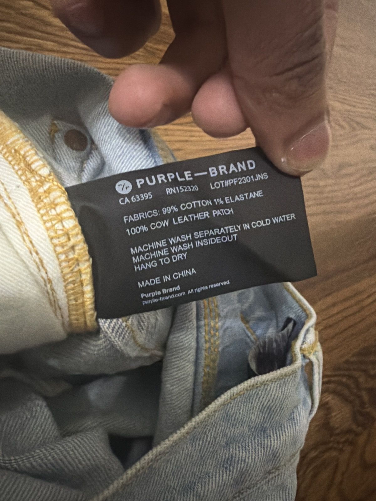 Purple Purple P001 Light Blue Denim Size US 32 / EU 48 - 5 Thumbnail