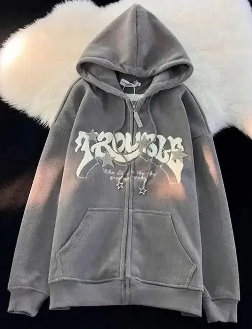 Japanese Brand Letter Embroidery Hoodies Size US S / EU 44-46 / 1 - 3 Thumbnail