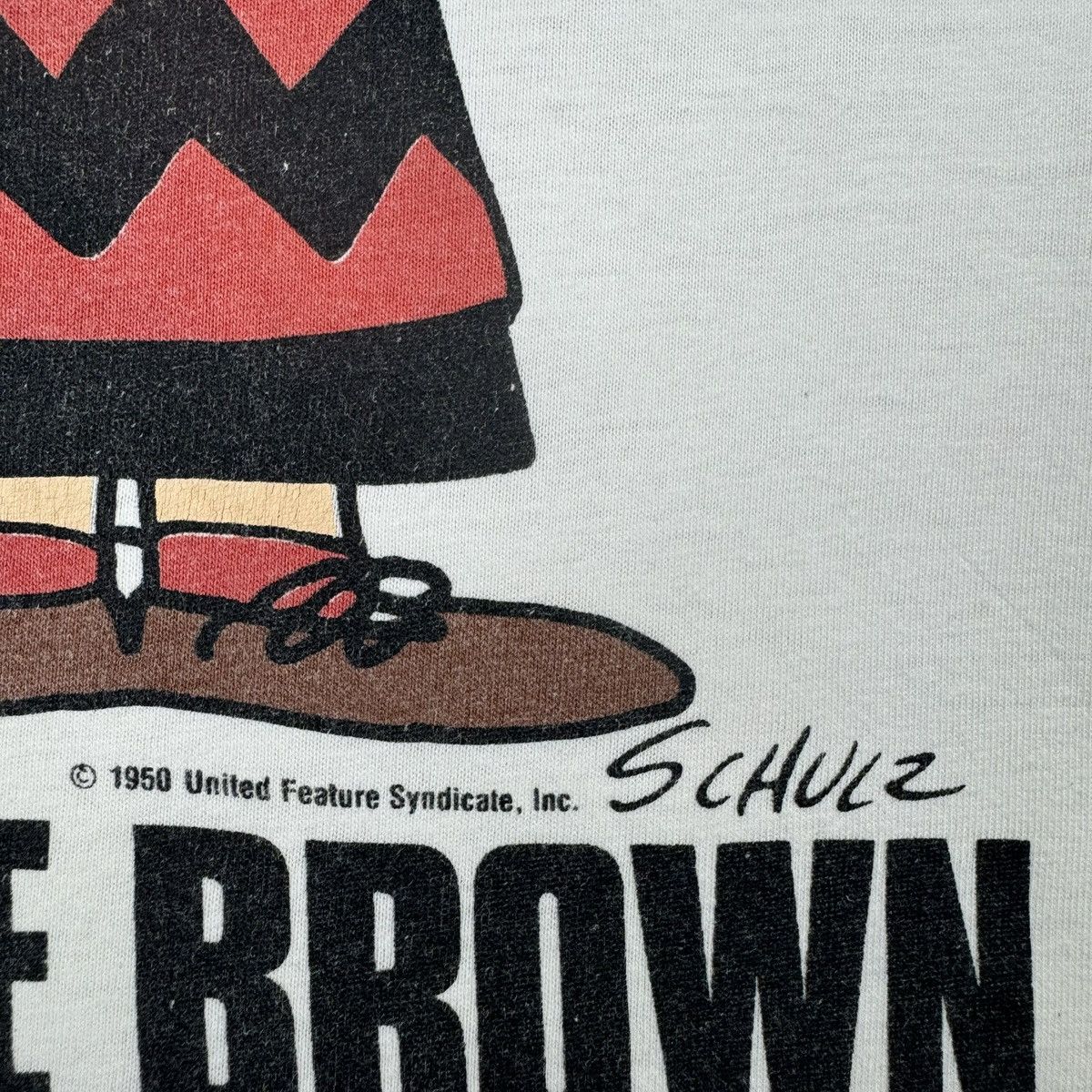 Vintage Vintage Cartoon Peanuts Charlie Brown Graphic T-shirt Size US L / EU 52-54 / 3 - 9 Thumbnail