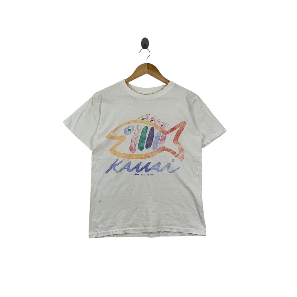 Vintage Vintage 1987 HAWAII KAUAI ISLAND Sgt. Leisure Fish Tee Size S / US 4 / IT 40 - 1 Thumbnail
