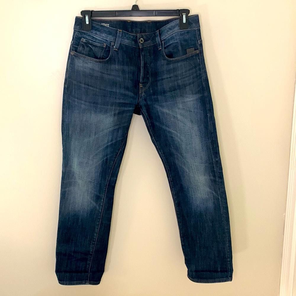Designer G-Star RAW - Attacc Straight leg Jeans -32W30L-99% Ctn 1% El Size US 32 / EU 48 - 3 Thumbnail