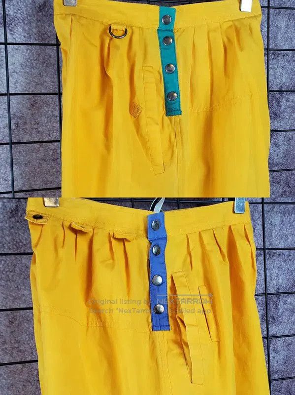 Dior Dior Summer Lemon Yellow Embroidered Cotton Shorts . Size 23" - 3 Thumbnail