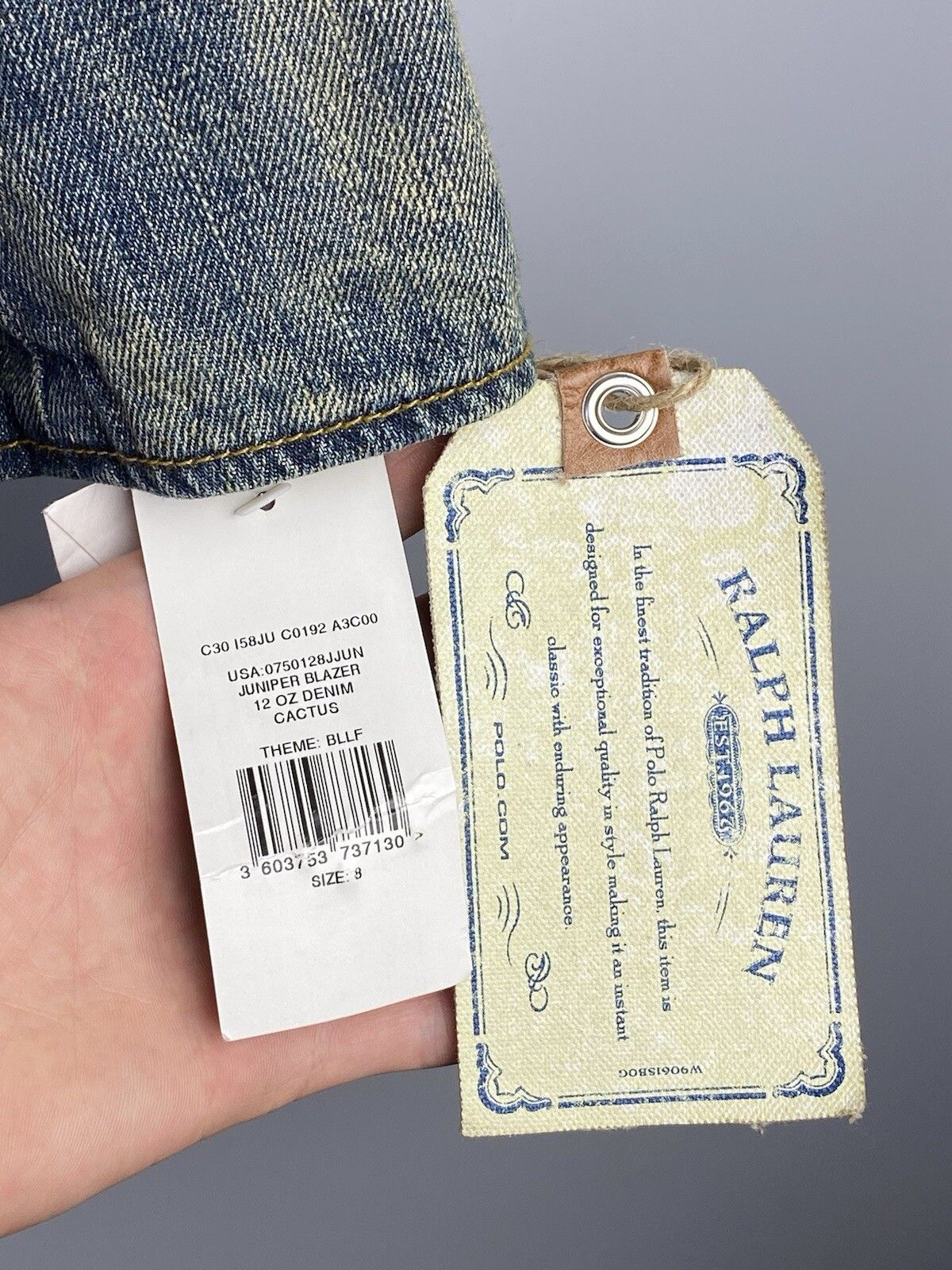 Polo Ralph Lauren Vintage Ralph Lauren Cotton 12 OZ Denim Blazer Jacket Size M / US 6-8 / IT 42-44 - 17 Thumbnail