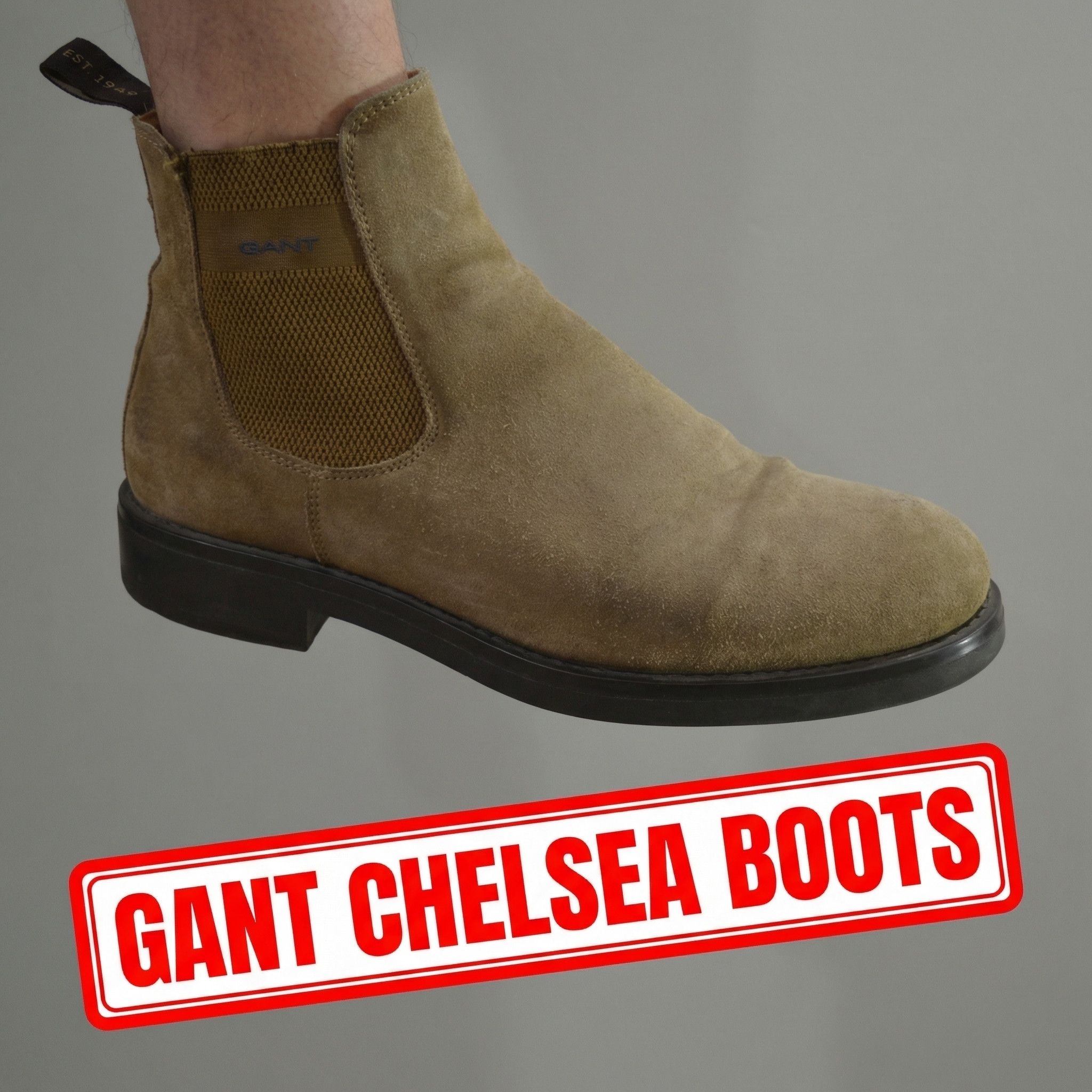 Gant GANT Men’s Suede Chelsea Boots EU 44 Size US 11 / EU 44 - 1 Thumbnail