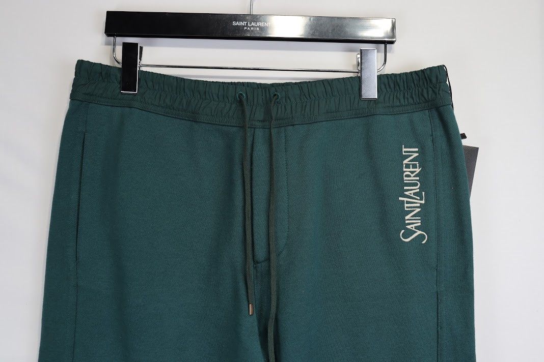 Saint Laurent Paris o1rshd1 Jogging Pants in Green Size US 36 / EU 52 - 4 Thumbnail