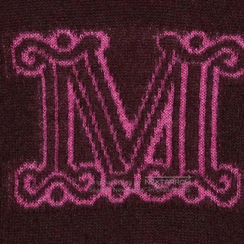 Max Mara MaxMara Brick Red Wool Long Sleeve Sweater . Size XS / US 0-2 / IT 36-38 - 4 Thumbnail