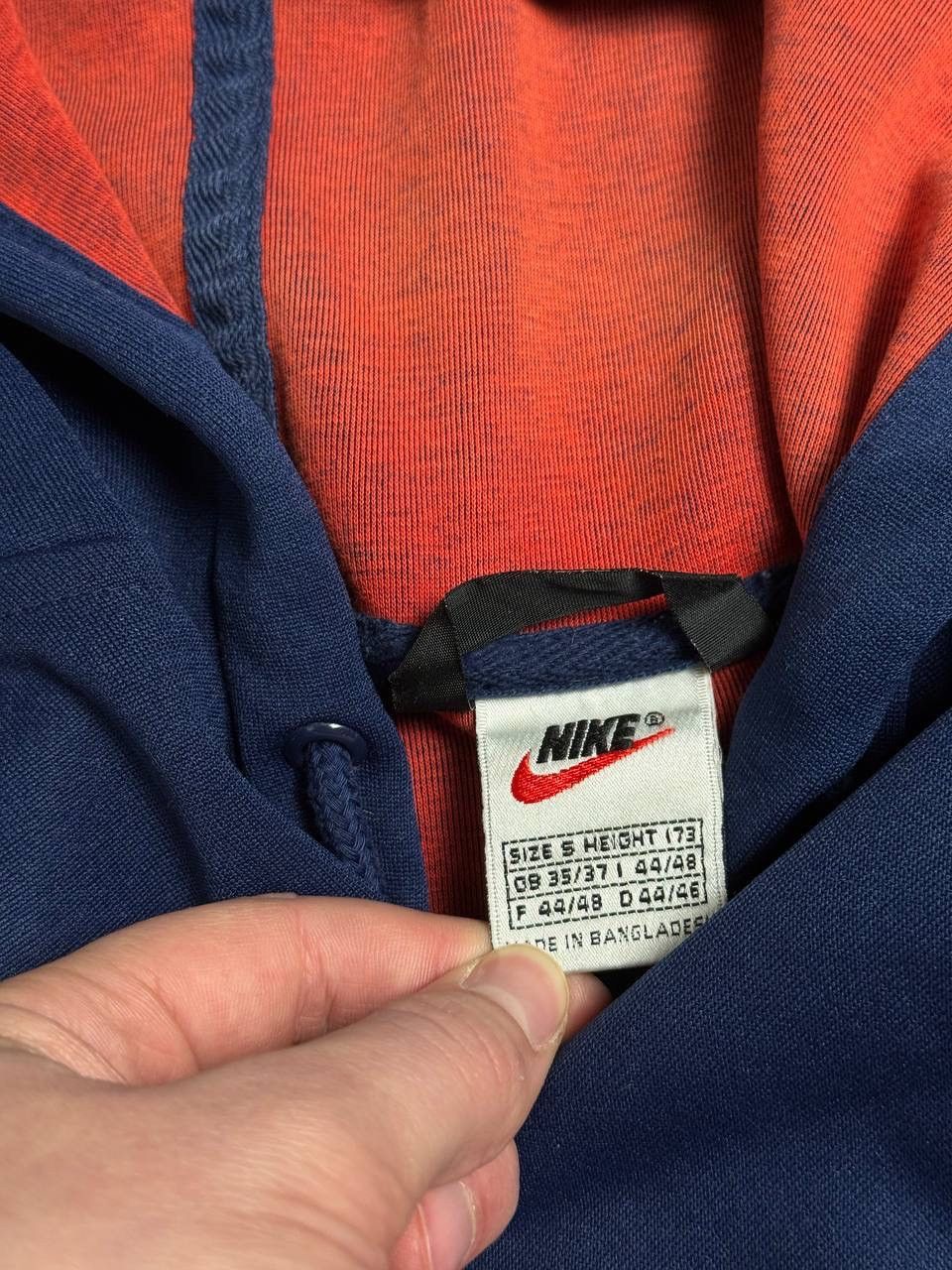 Nike Vintage Nike Big Center Logo Zip Up Hoodie Swoosh 90s Size US S / EU 44-46 / 1 - 7 Thumbnail