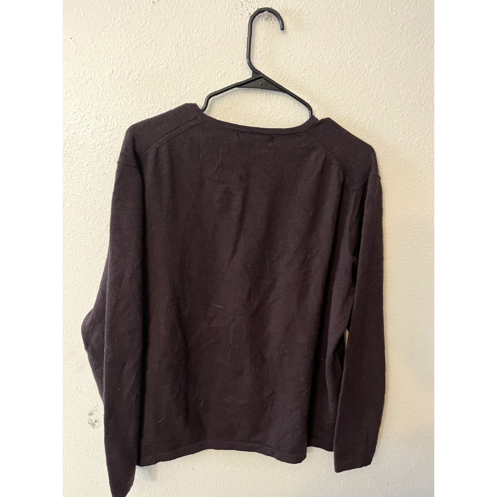 Vintage Metropolitan View Men's Merino Wool Spandex V-Neck XL Maroon Size US XL / EU 56 / 4 - 3 Thumbnail