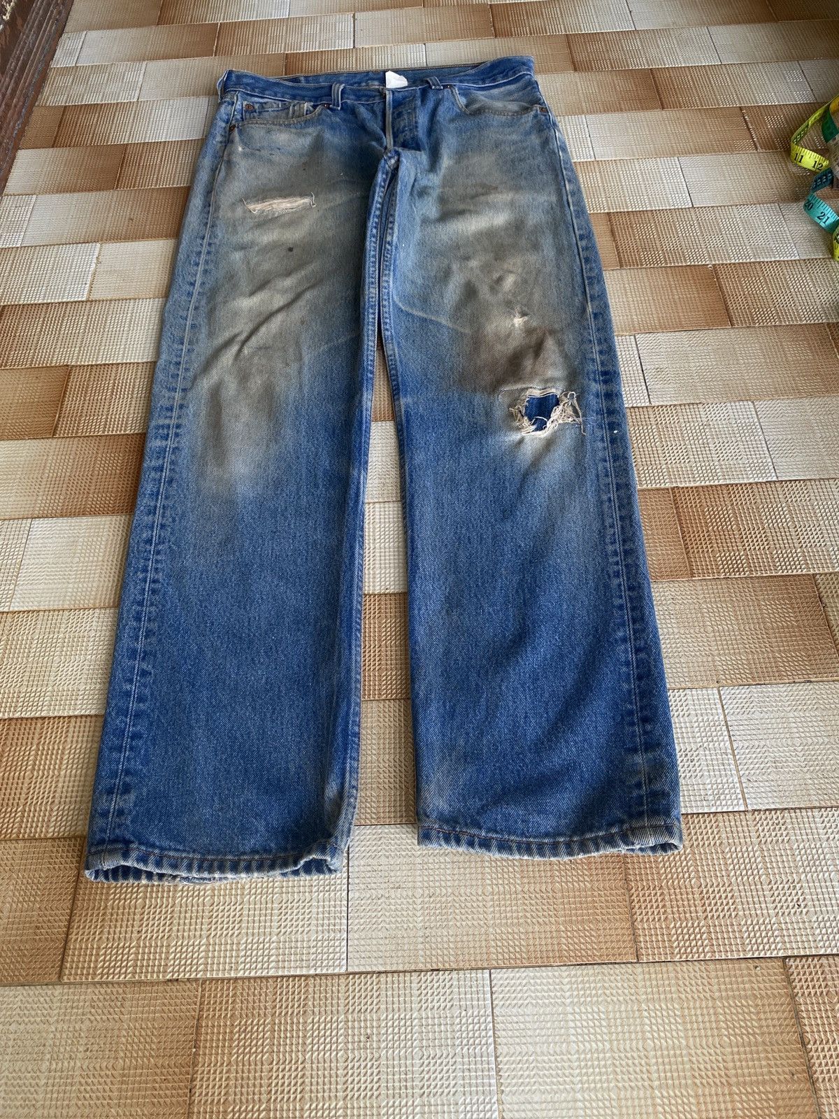 Levi's Vintage Clothing × Vintage Vintage 90’s levis 501 denim Size US 33 - 1 Thumbnail