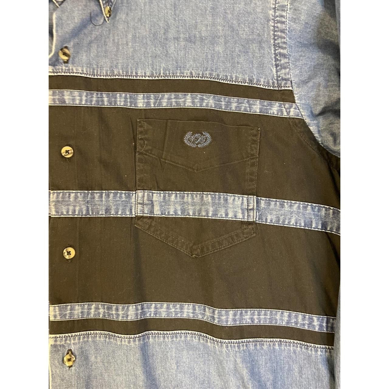 Other Midwest Garment Co Mens Denim Button Down Shirt Blue Black L Size US L / EU 52-54 / 3 - 2 Thumbnail