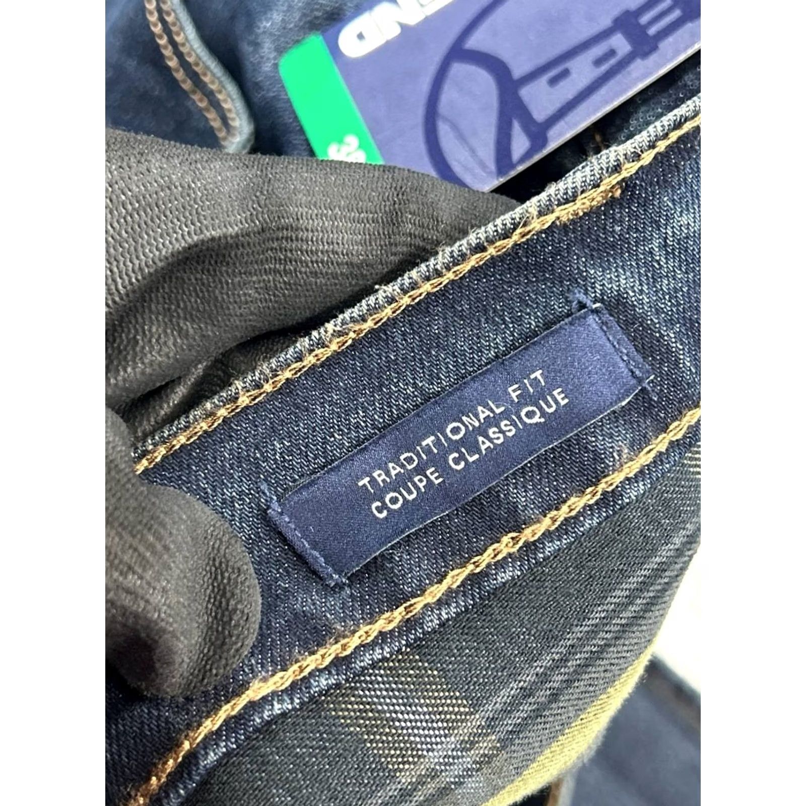 Lands' End Lands' End Jeans Men 38 Blue Denim Straight 5-Pocket Regular Rise Mid Lined 38x29 New Size US 38 / EU 54 - 4 Thumbnail