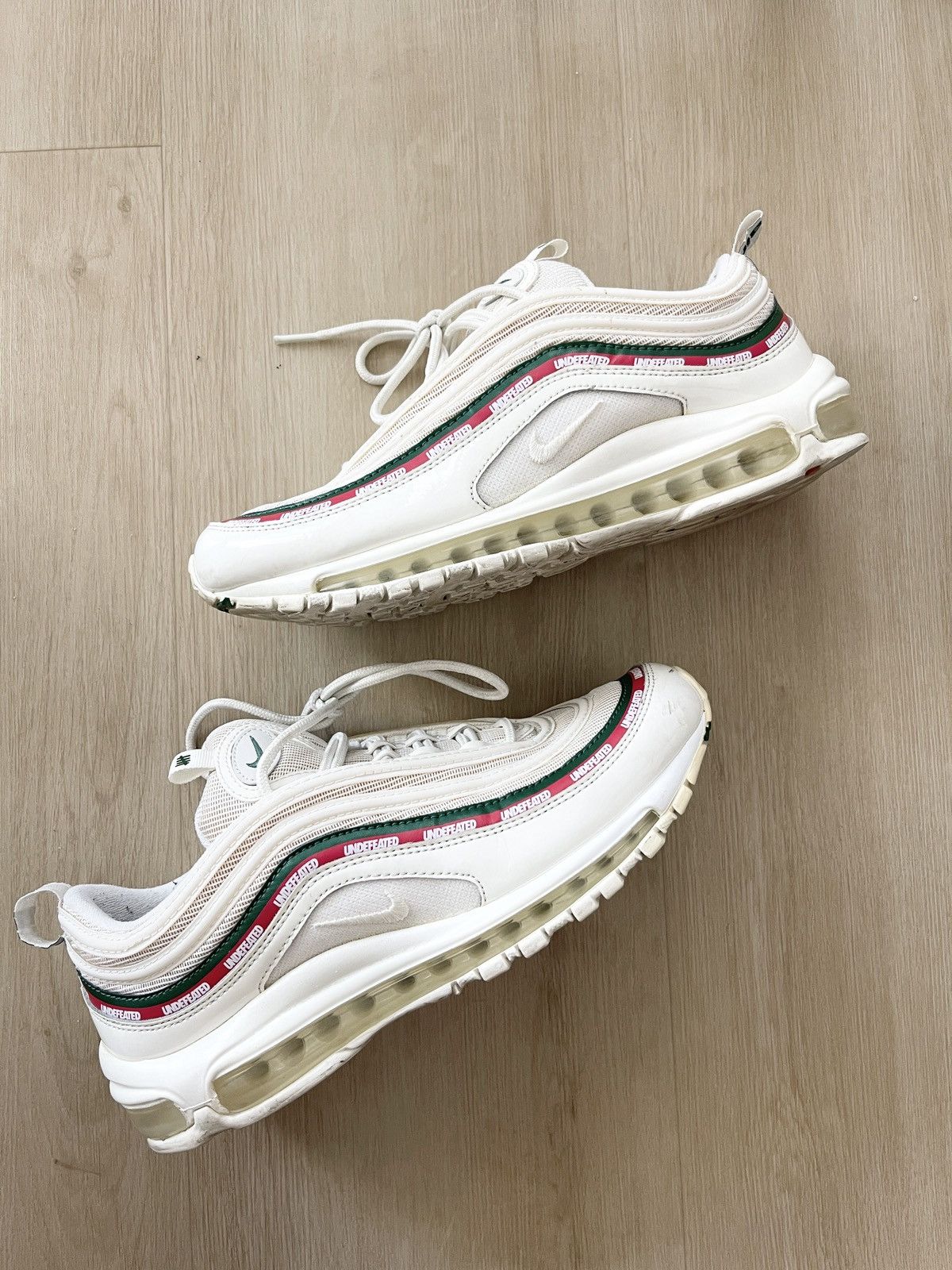 Nike × Undefeated Nike UNDEFEATED air max 97 Gucci edition white cream Size US 9 / EU 42 - 2 Thumbnail