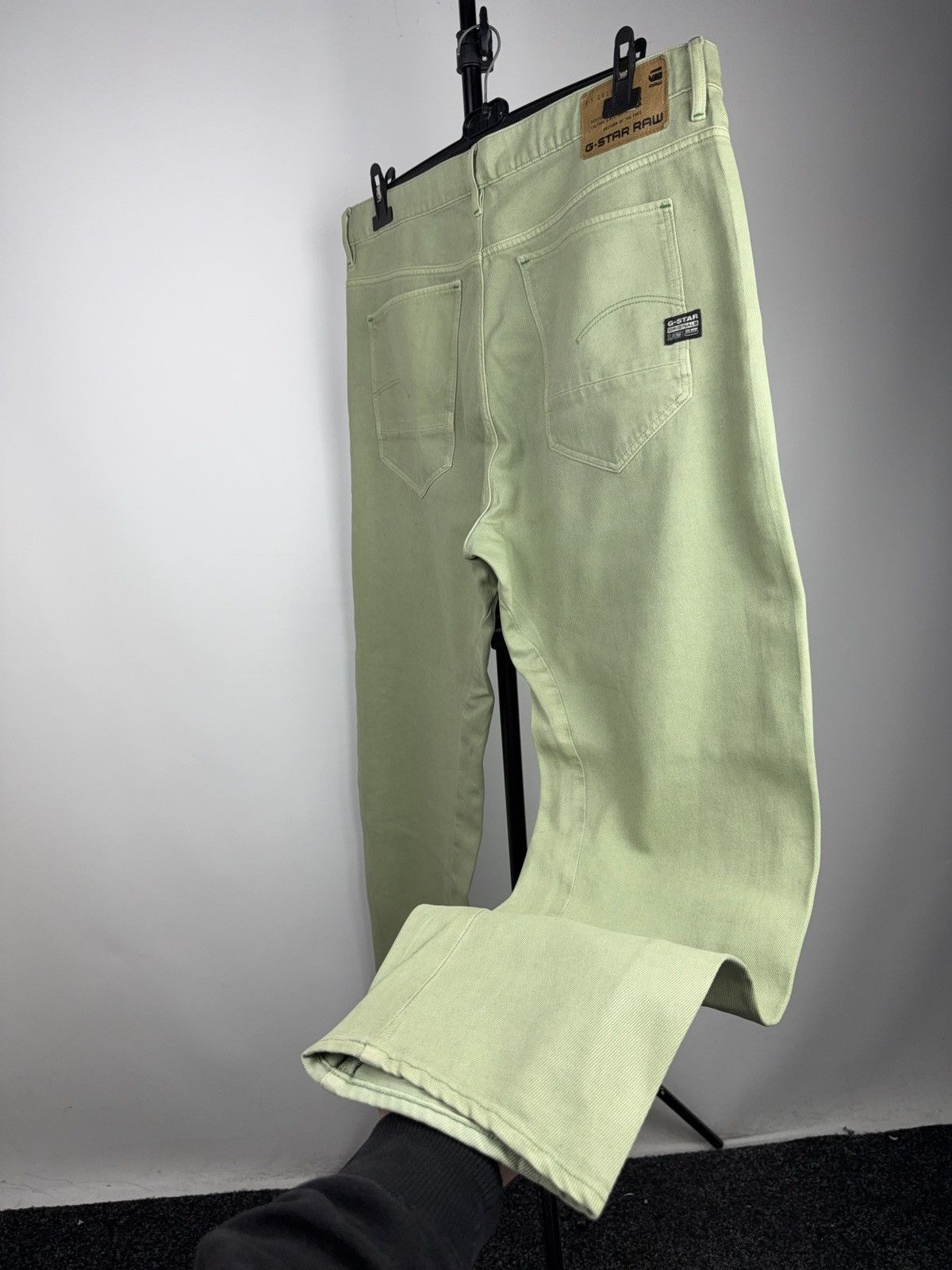 G-Star Retro 00s Avant Garde G-Star RAW 3D Tapered Mint Green Jeans Size US 36 / EU 52 - 9 Thumbnail
