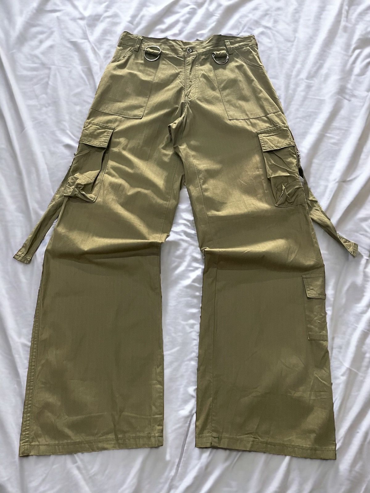 Japanese Brand × Junya Watanabe Atlantis Japan Wide Baggy Loose Parachute Cargo Pants Size US 31 - 1 Thumbnail