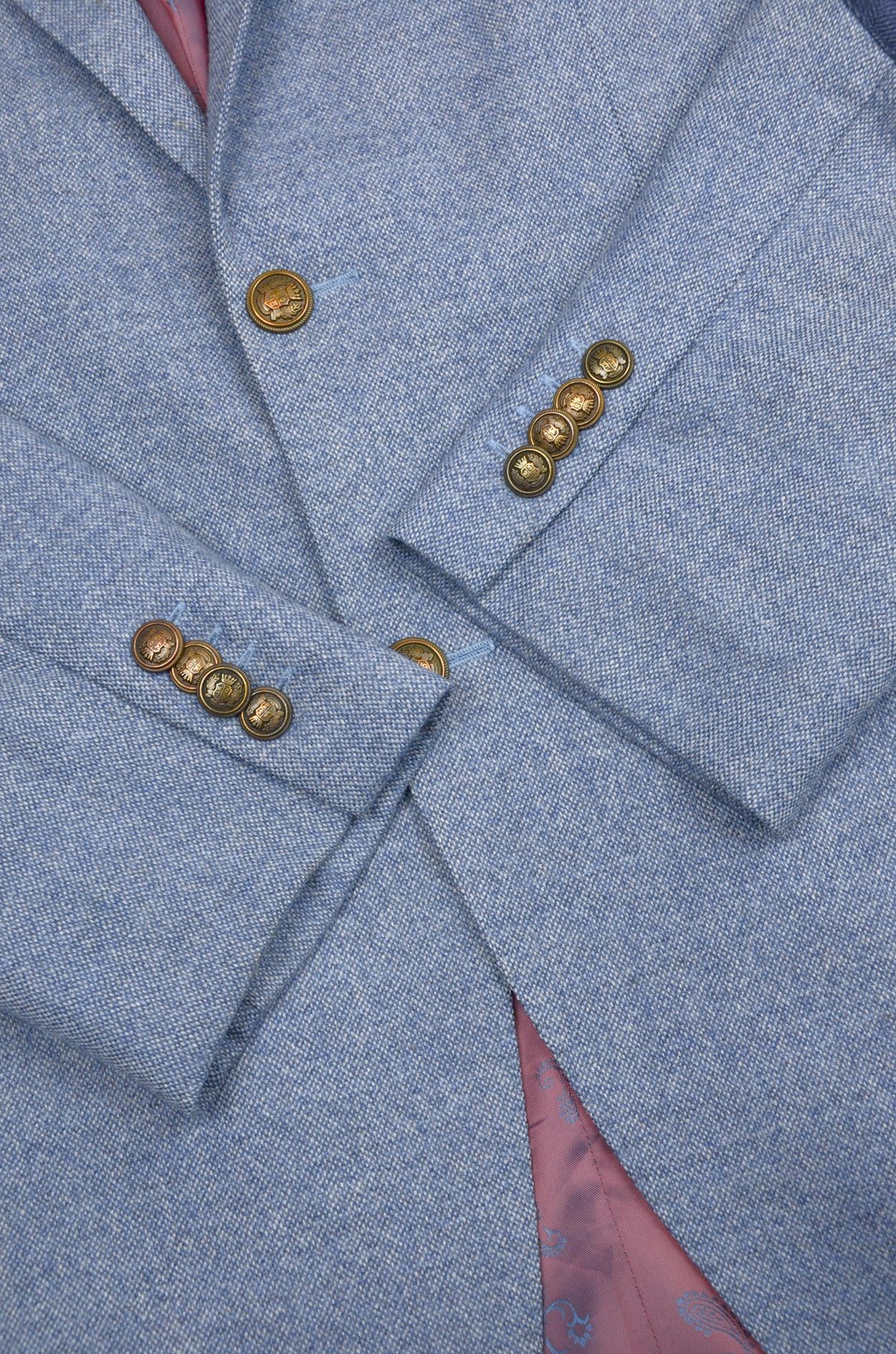 Ermenegildo Zegna Zegna Club Blazer Gold Buttons Wool - US40R Size 40R - 3 Thumbnail