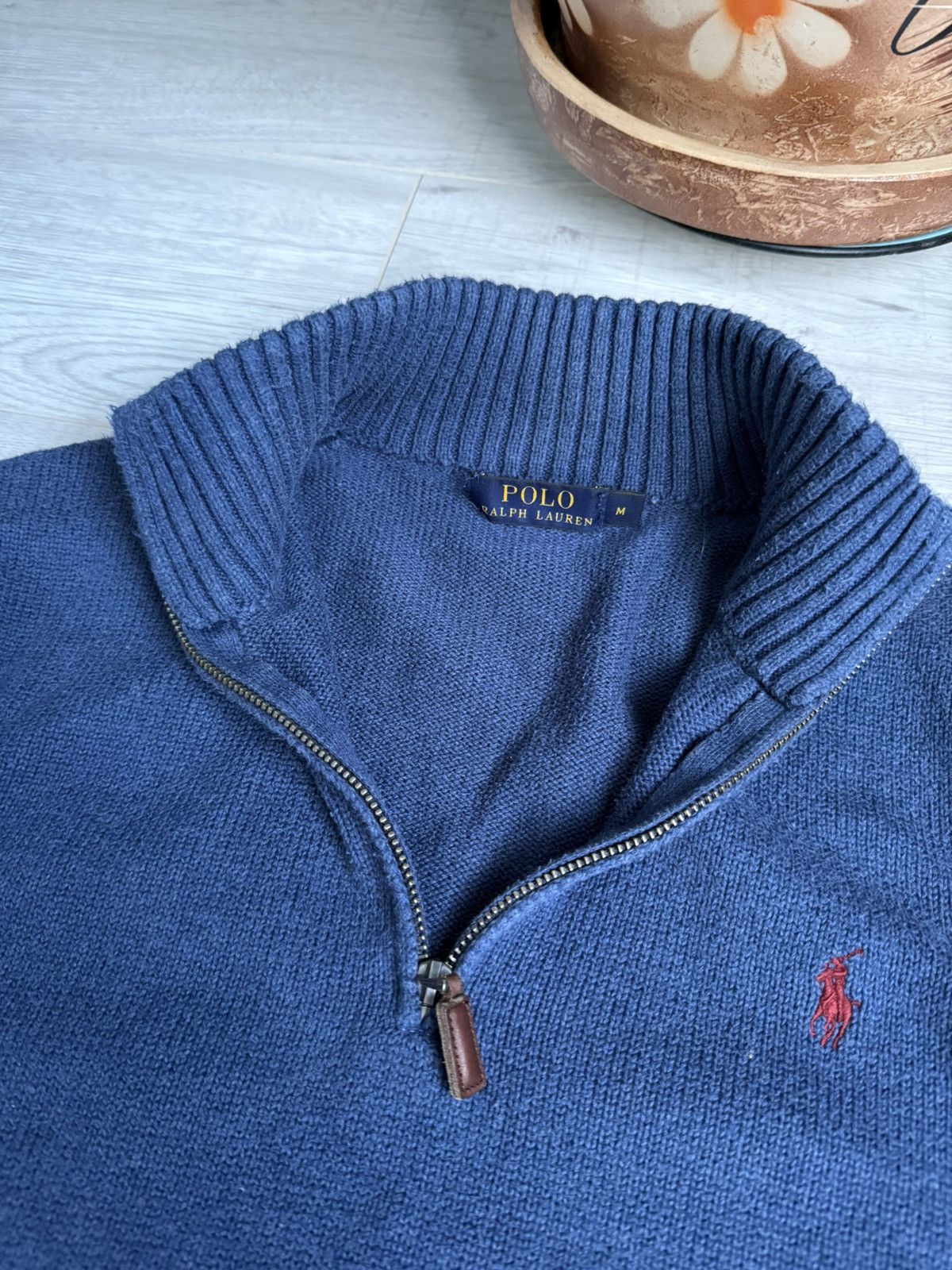 Polo Ralph Lauren × Vintage Vintage Polo Ralph Lauren 1/4 zip up sweater knit shirt Size US M / EU 48-50 / 2 - 3 Thumbnail