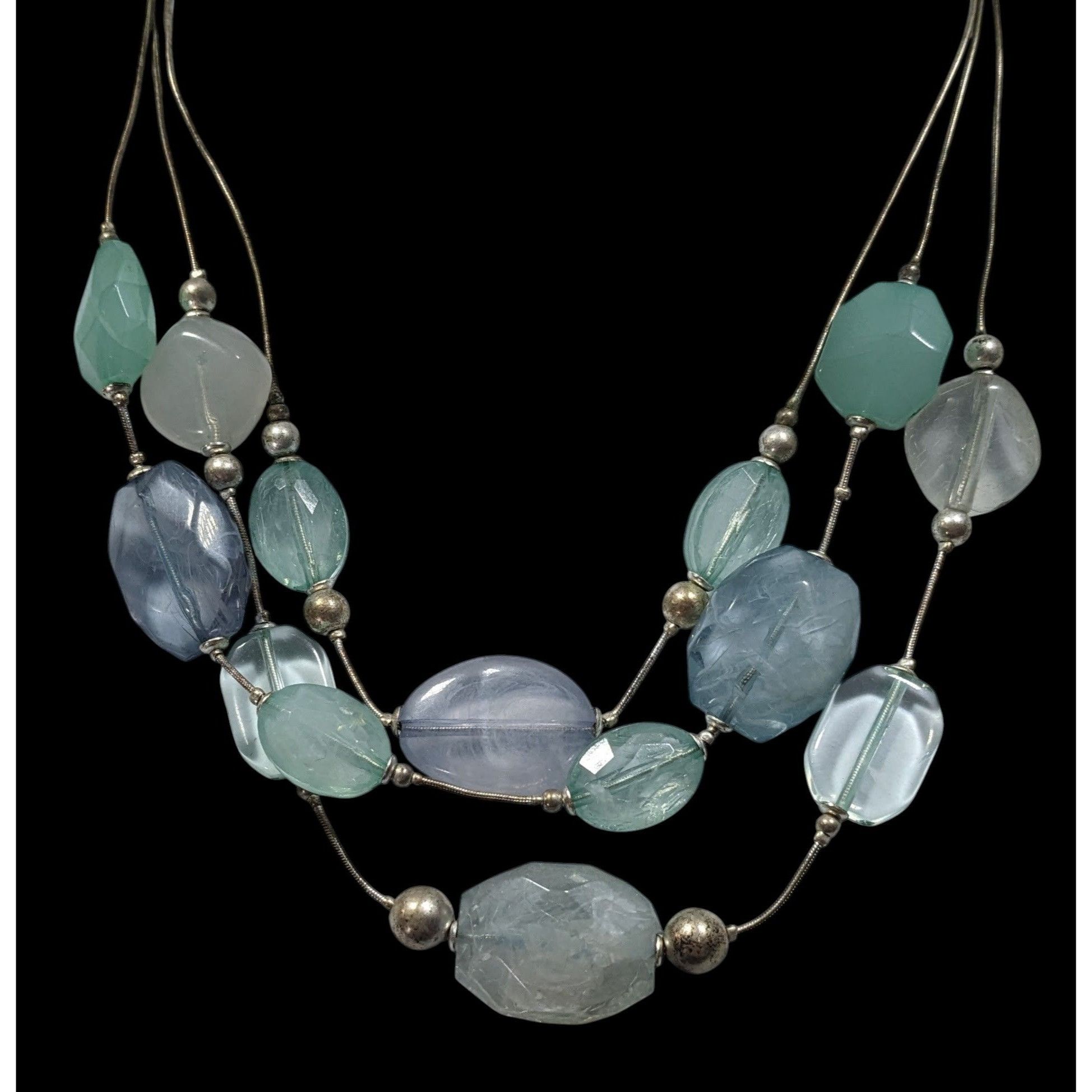 Other Whimsical Medmaidcore Blue And Silver Tone Layered Necklace Size ONE SIZE - 2 Thumbnail
