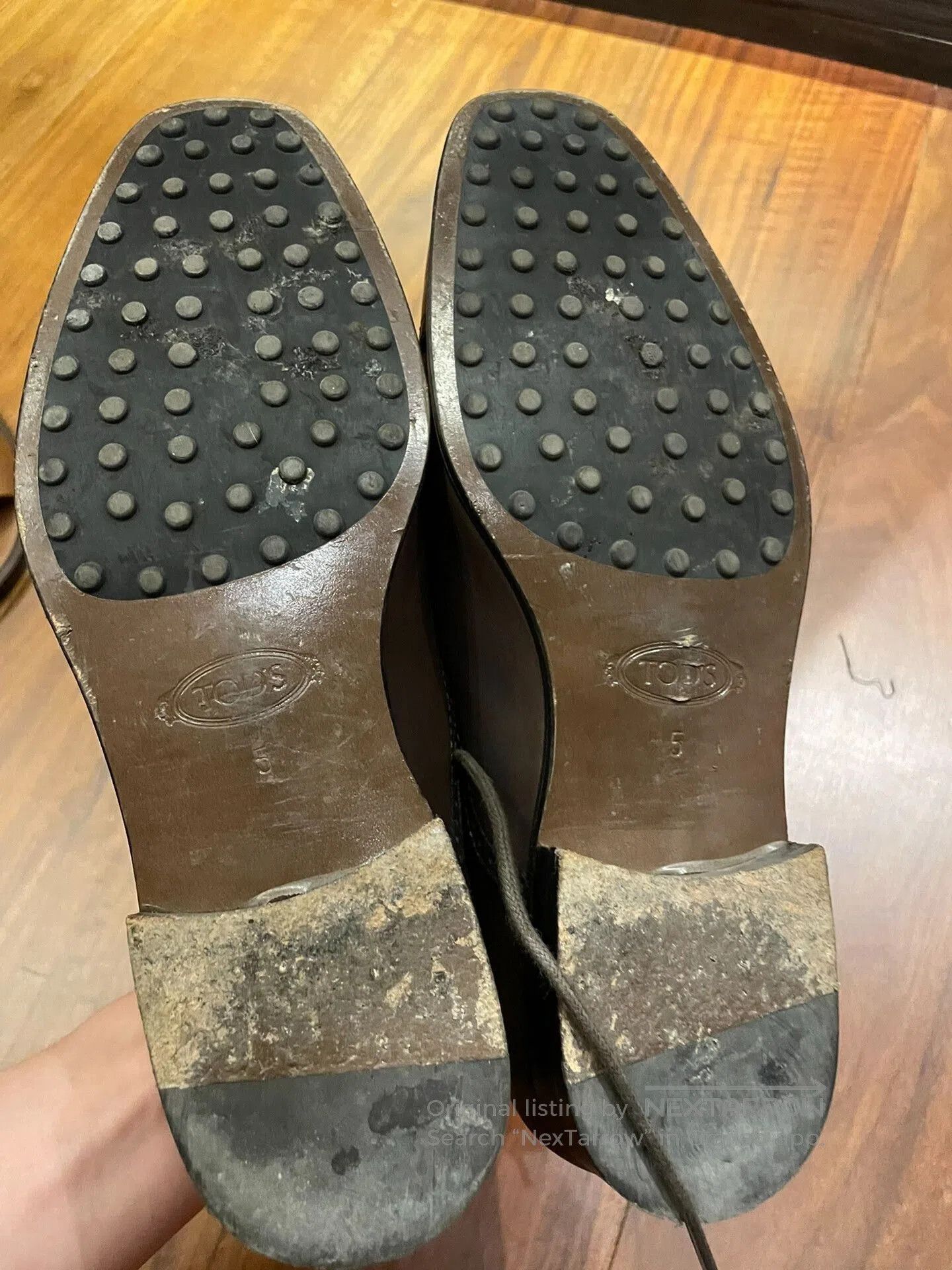 Tod's TODS Brown Leather Lace. Size US 6 / EU 39 - 1 Thumbnail