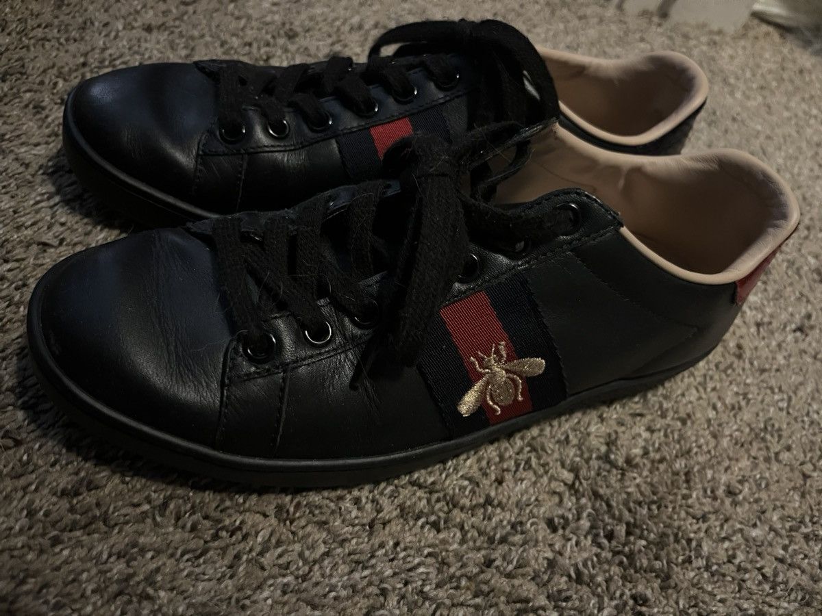 Gucci Black Gucci Ace Bee sneakers Size US 6 / IT 36 - 3 Thumbnail
