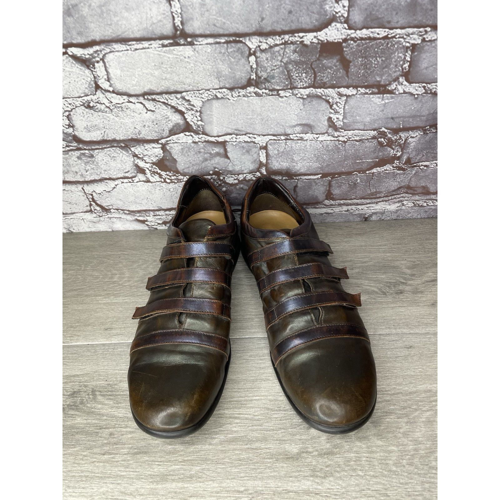 VERRI Bruno Verri Brown Leather Metallic Fashion Shoes Sneakers Me Size US 9 / EU 42 - 15 Thumbnail