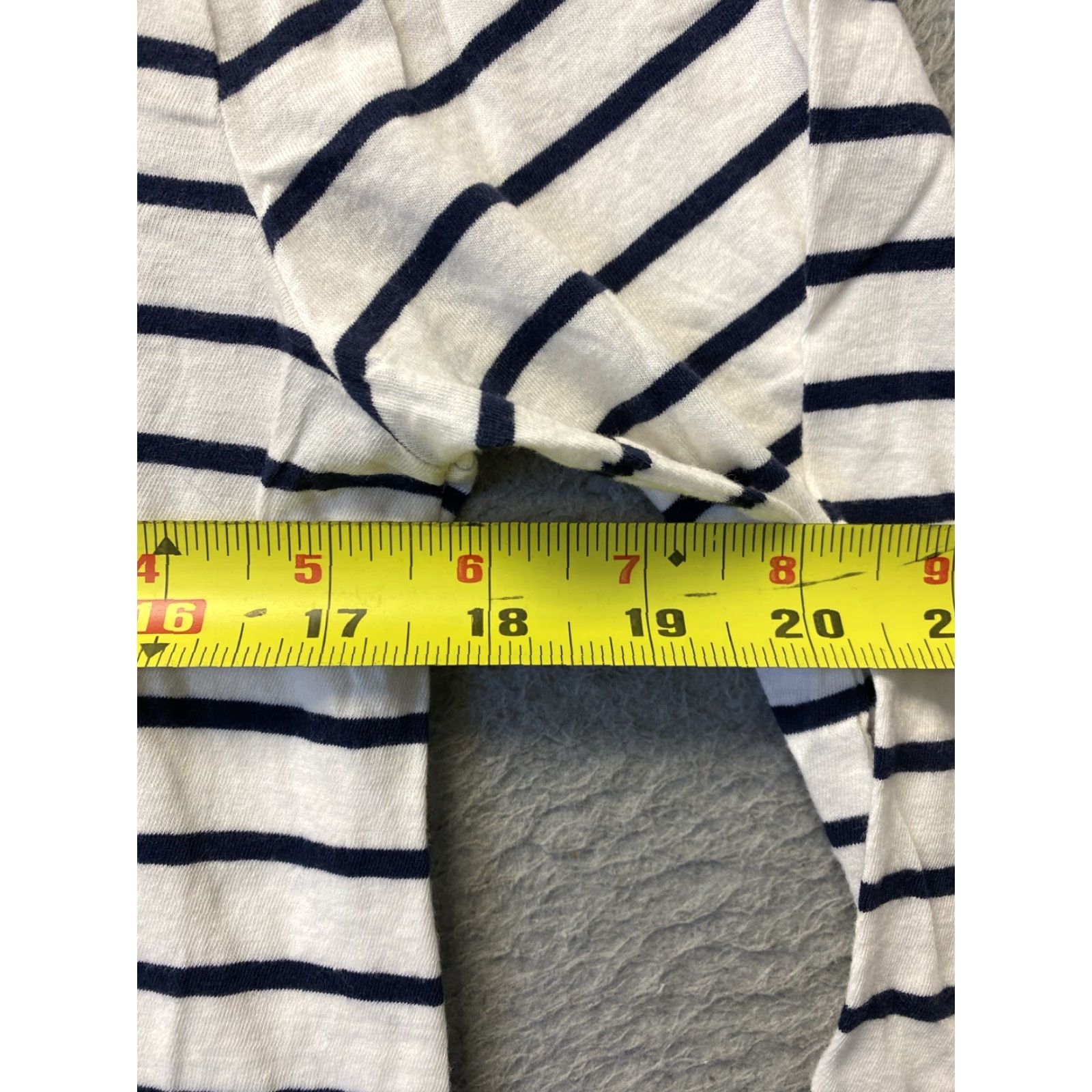 Vintage VINTAGE J Crew Women's Shirt Long Sleeve Turtleneck Knit Cotton Size M Beige Black Stripes Size M / US 6-8 / IT 42-44 - 4 Thumbnail
