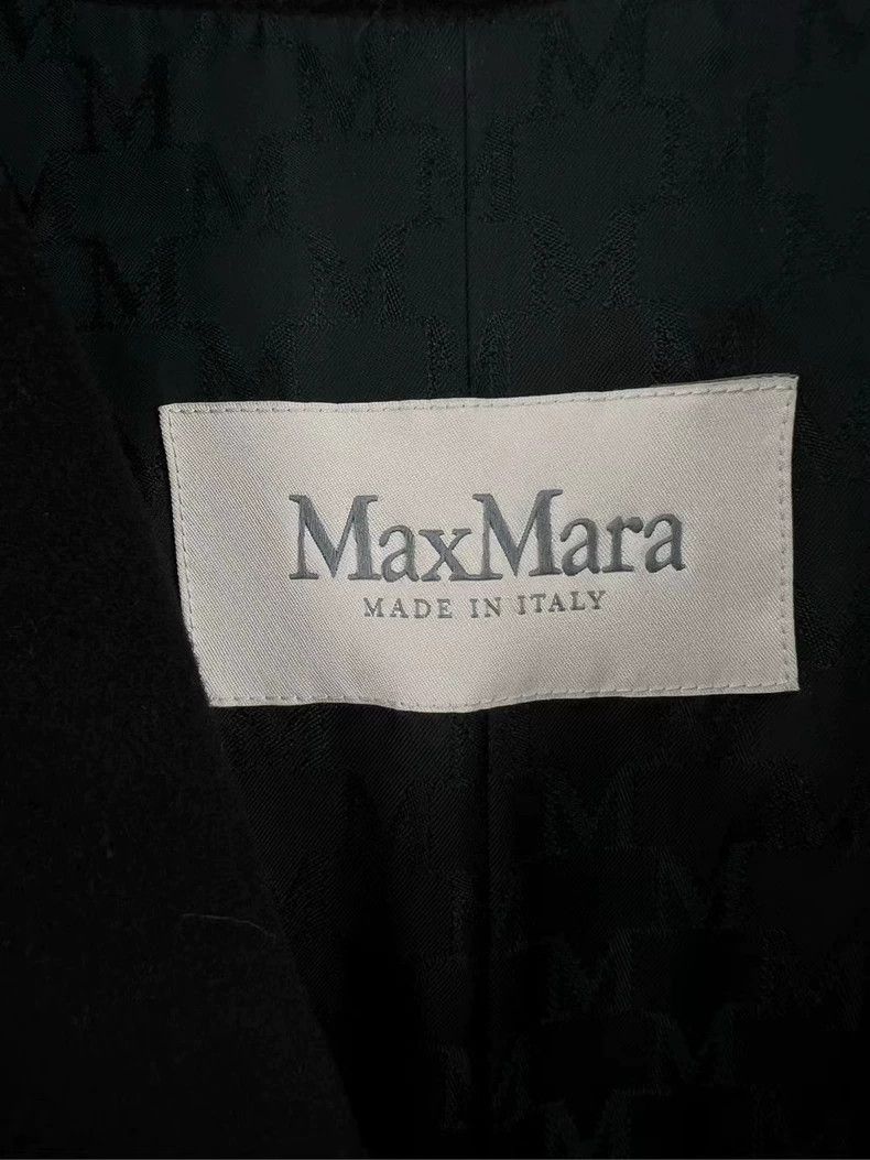 Max Mara Max Mara Black 101801 coat Size S / US 4 / IT 40 - 3 Thumbnail
