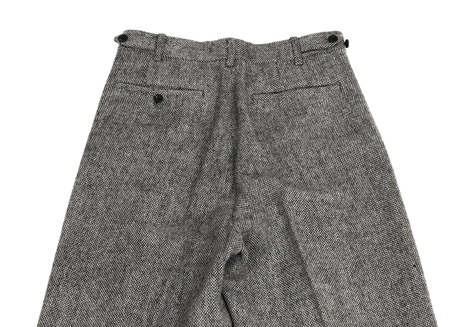 Yohji Yamamoto Yohji Yamamoto Mixed Wool Two-Tuck Pants Size US 34 / EU 50 - 12 Thumbnail