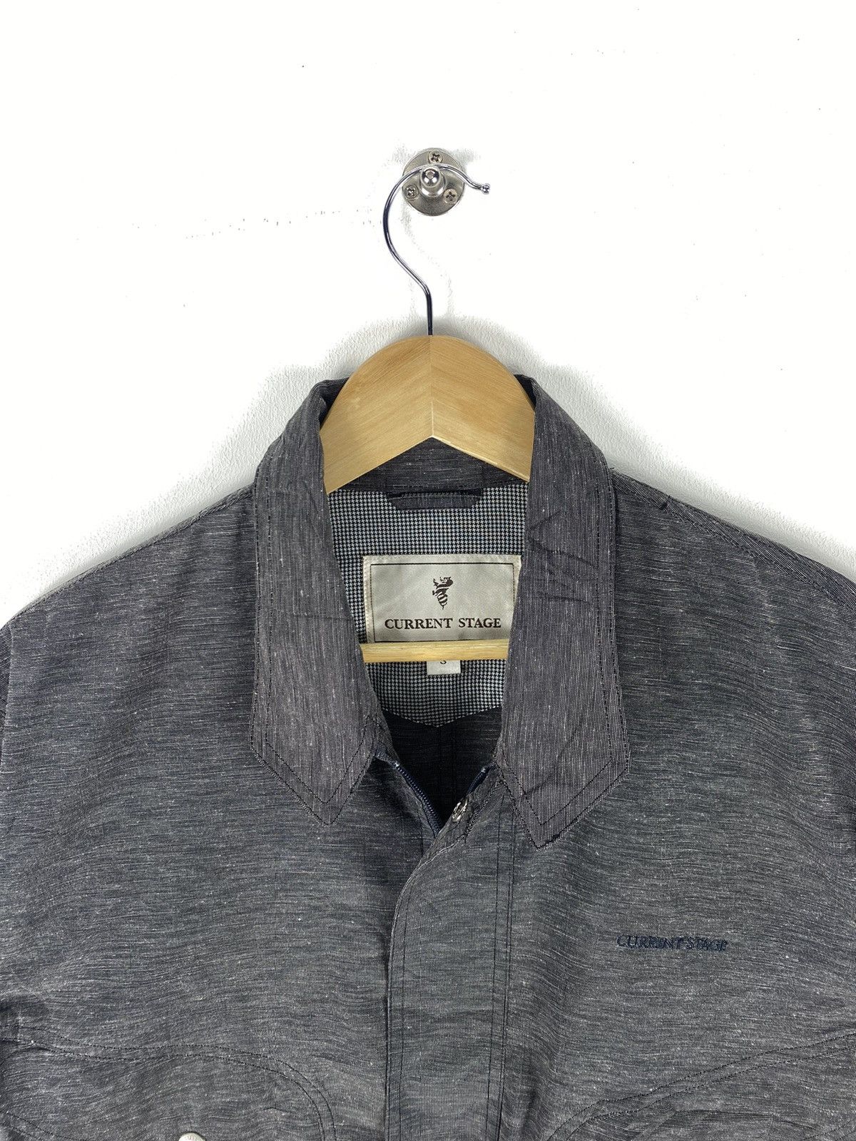 Japanese Brand Vintage 90s Casual Work Zipper Jacket by Current Stage Size US M / EU 48-50 / 2 - 7 Thumbnail