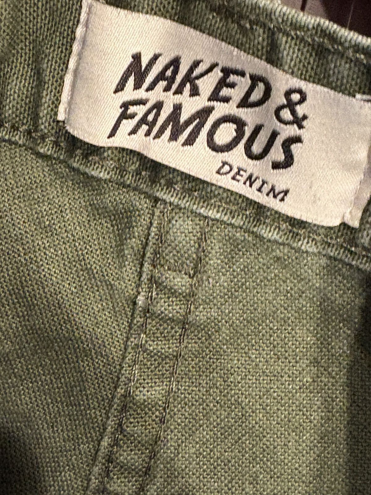 Naked & Famous Naked & Famous Green Canvas Cotton Denim Pants Size US 30 / EU 46 - 5 Thumbnail