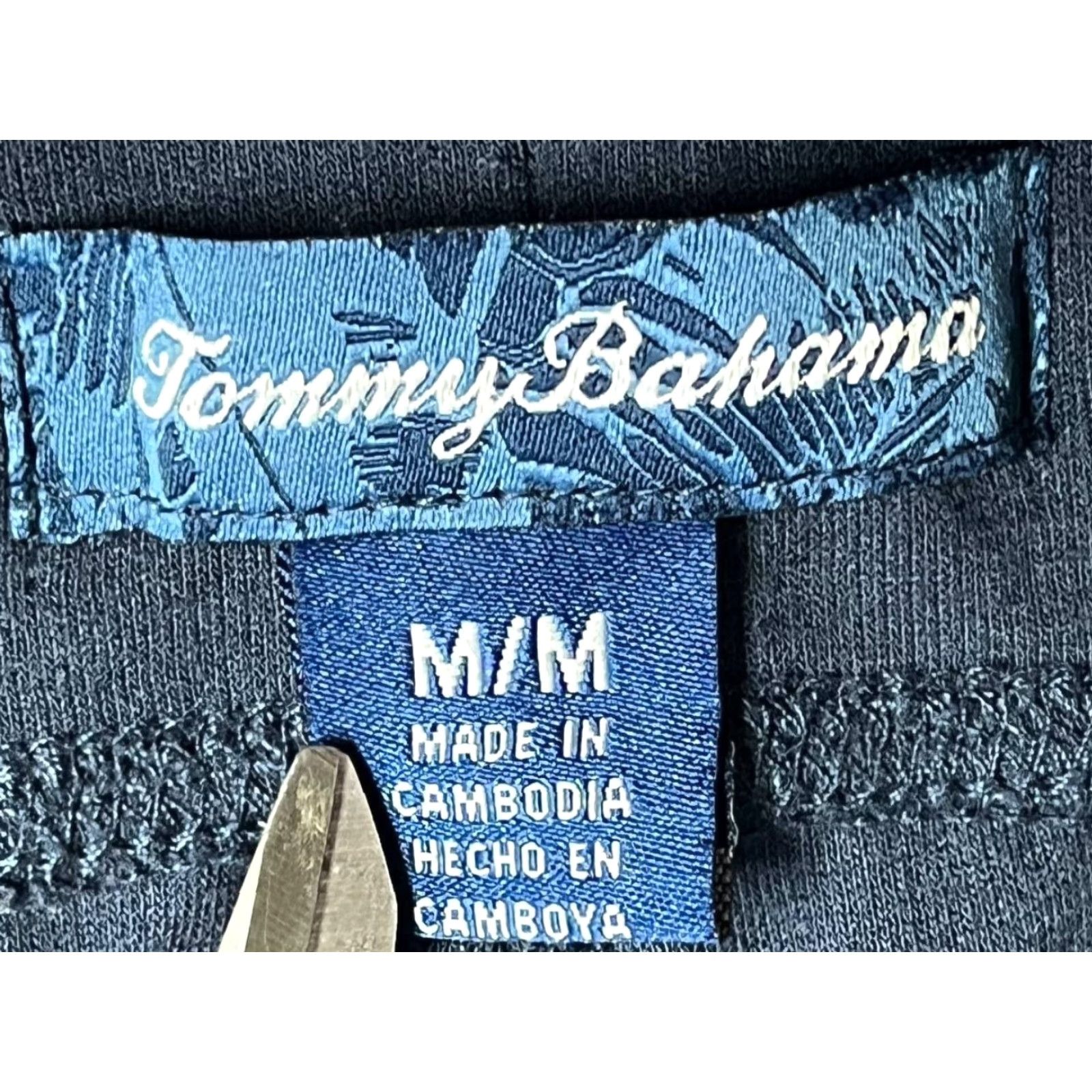 Tommy Bahama Tommy Bahama Sweatpants Mens Medium Blue Polyester Spandex Tapered Joggers Logo Slim Drawstring Size US 31 - 6 Thumbnail