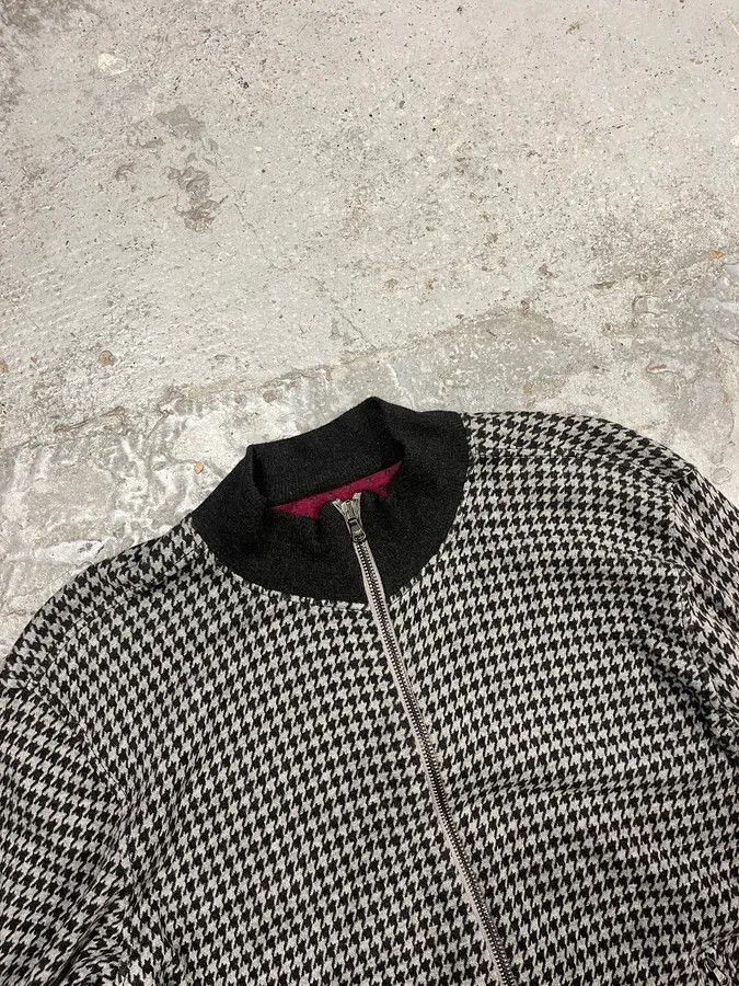 Emporio Armani 2000s Emporio Armani Houndstooth Black & White Wool Jacket Size US S / EU 44-46 / 1 - 4 Thumbnail