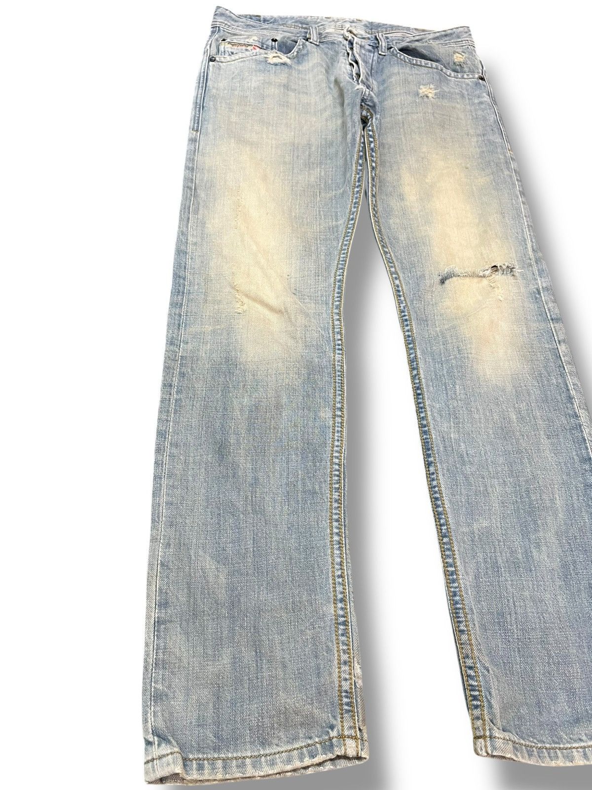 Diesel Vintage Diesel Bradon Mudwash Faded Distressed Denim Size US 32 / EU 48 - 3 Thumbnail