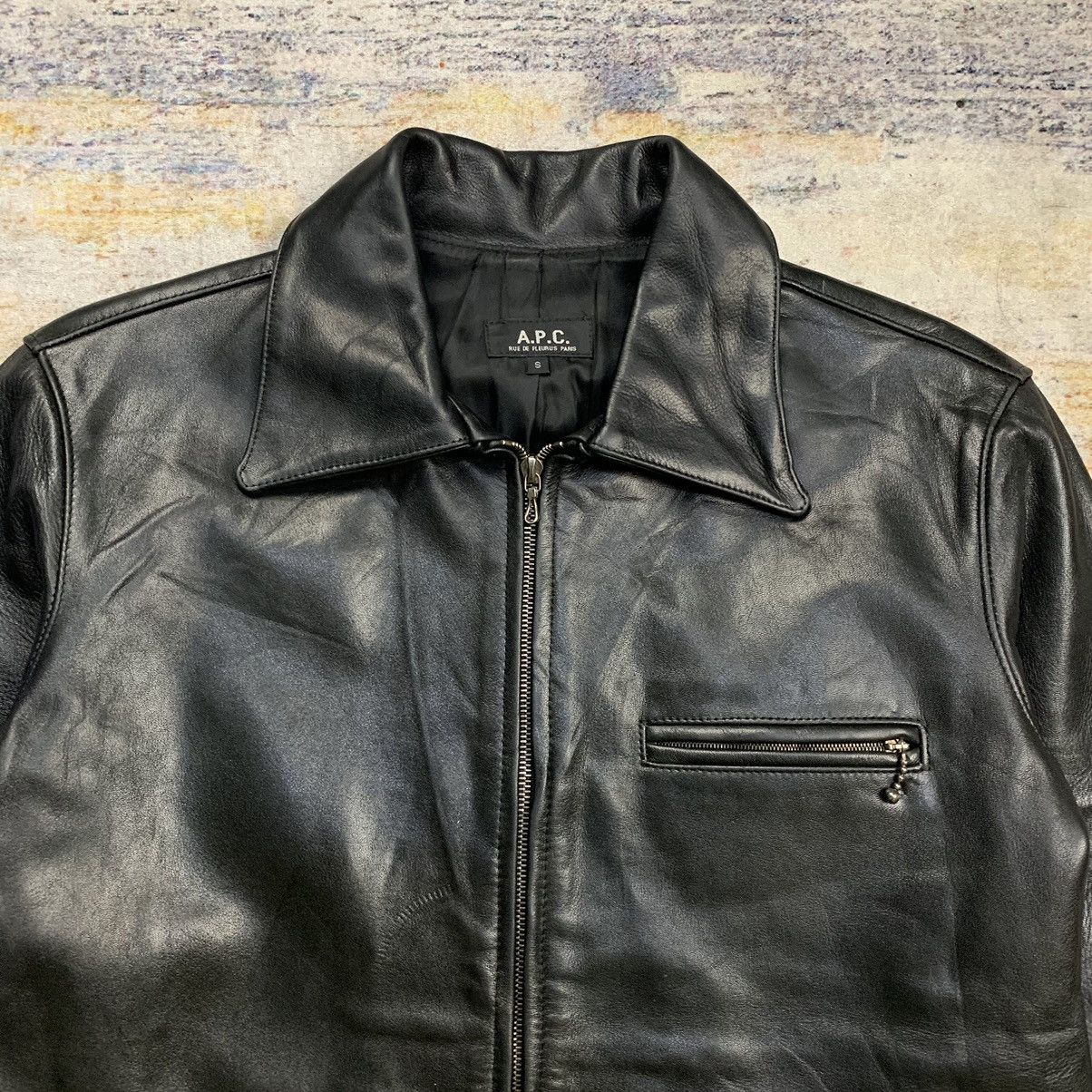 A.P.C. A.P.C Horse leather single riders leather jacket Size US S / EU 44-46 / 1 - 3 Thumbnail