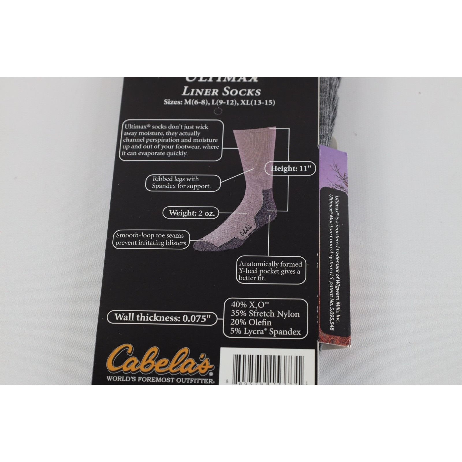 Cabelas Deadstock Vintage 90s Y2K Cabelas Ultimax Liner Boot Socks Size ONE SIZE - 8 Thumbnail