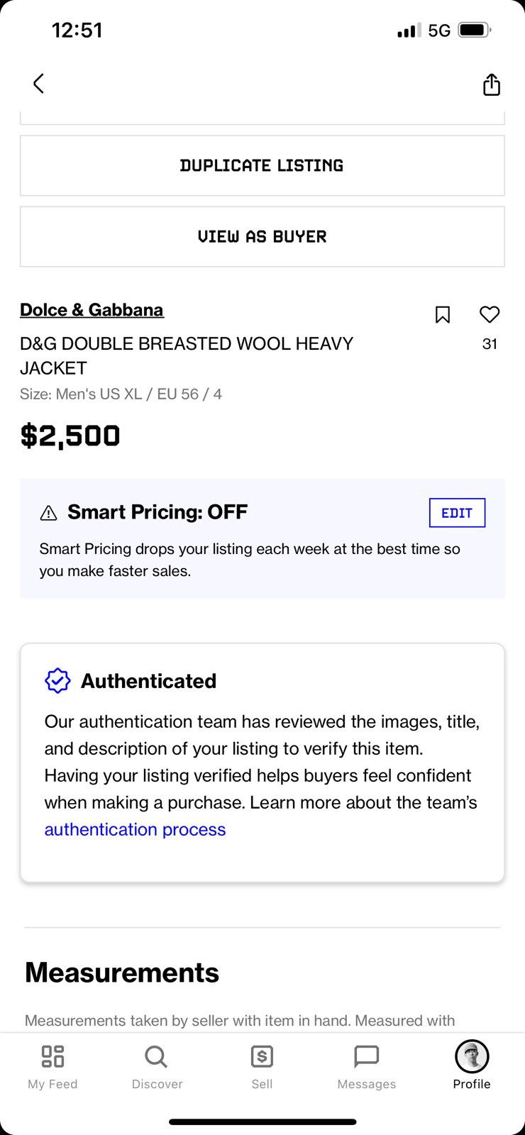Dolce & Gabbana D&G DOUBLE BREASTED WOOL HEAVY JACKET Size US XL / EU 56 / 4 - 14 Thumbnail
