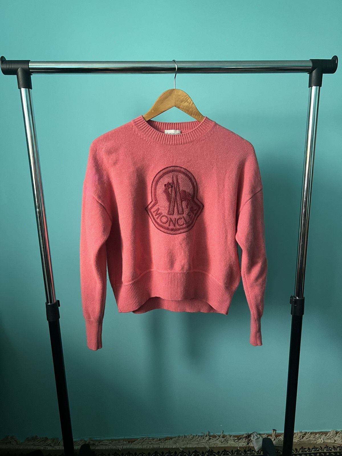 Moncler Moncler Big Logo Maglione Tricot Sweater Size S / US 4 / IT 40 - 1 Thumbnail