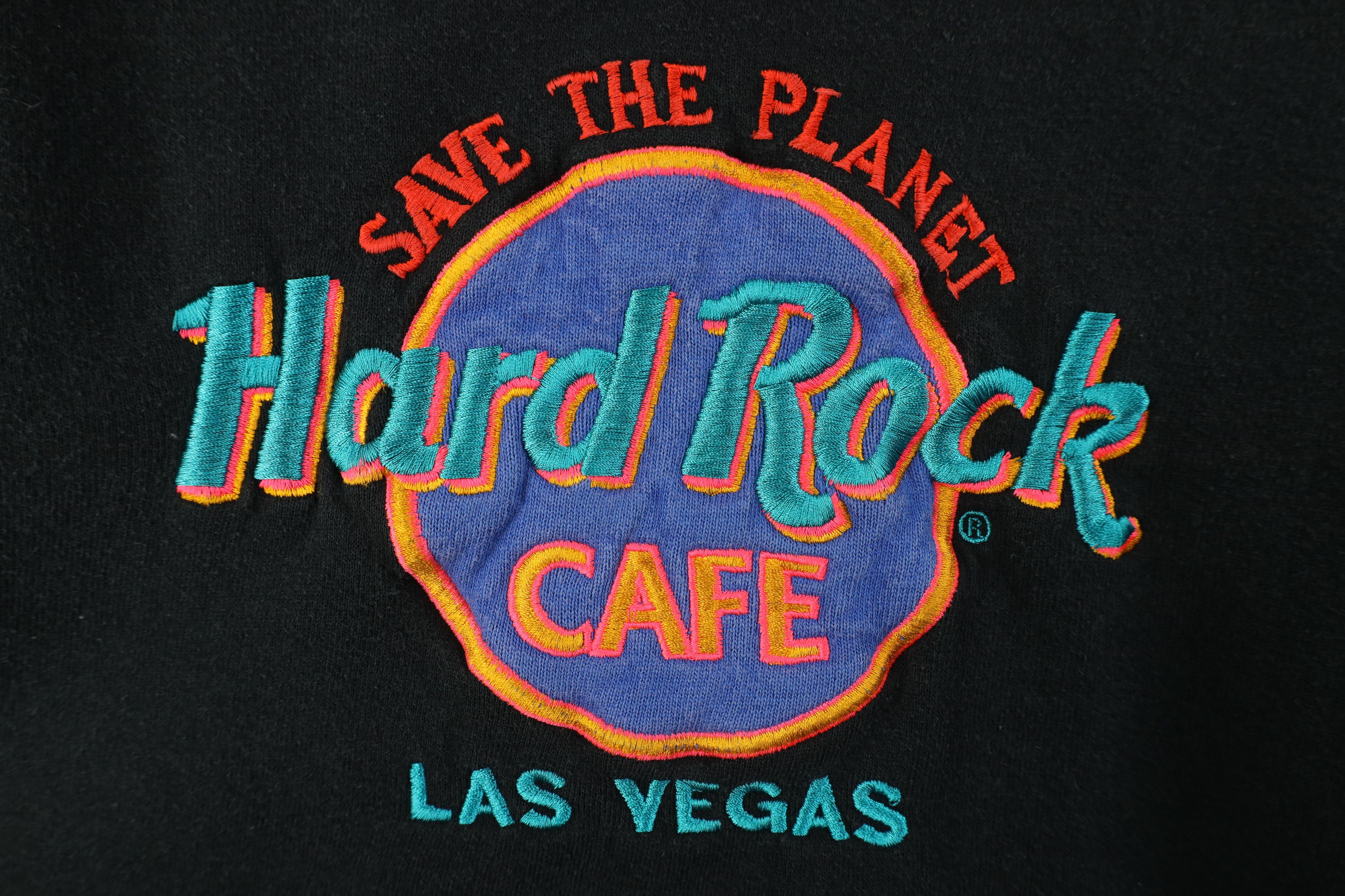 Hard Rock Cafe Vintage 90s Hard Rock Cafe Spell Las Vegas Sweatshirt USA Size L / US 10 / IT 46 - 4 Thumbnail