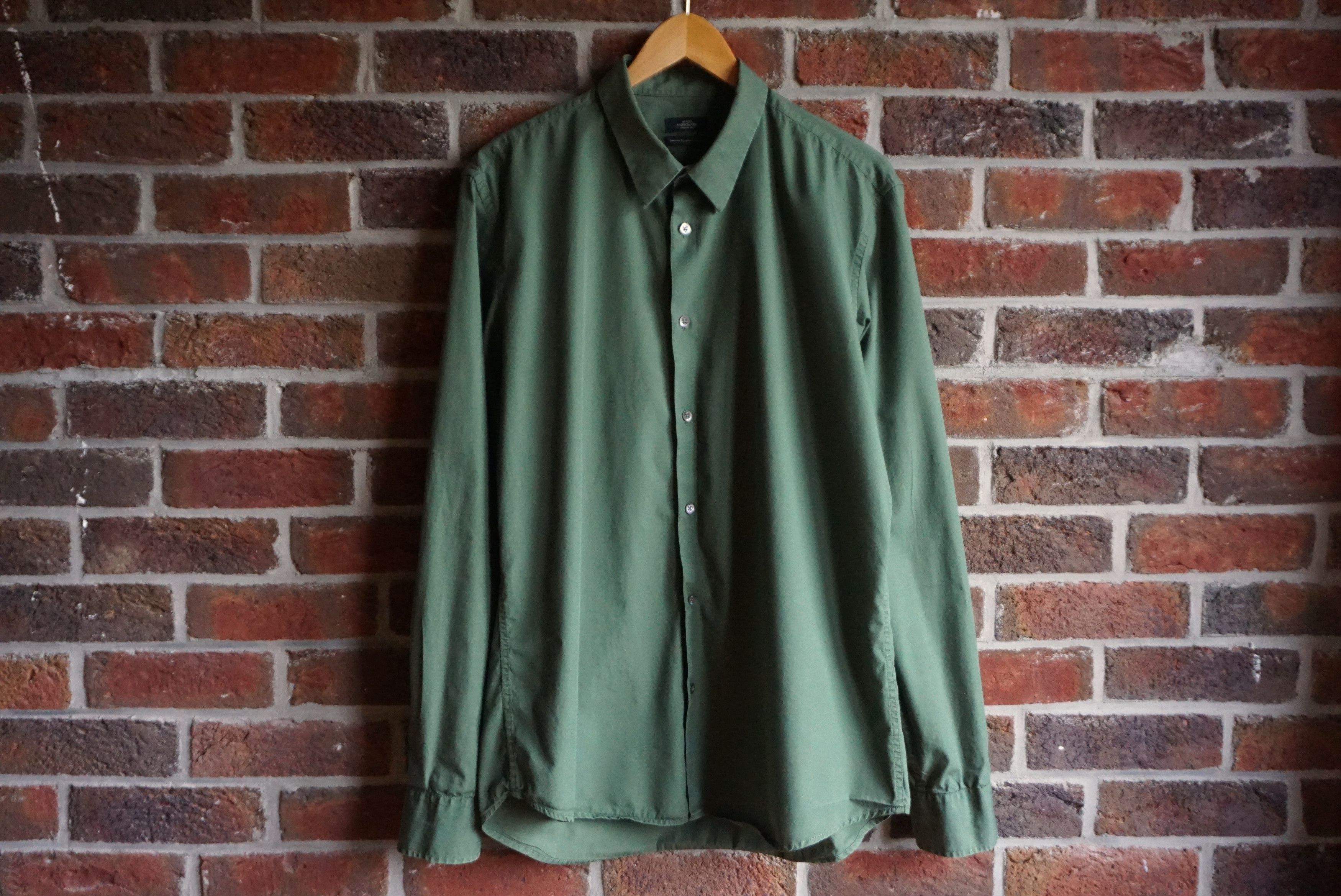 Designer MADS NORGAARD Copenhagen slim fit shirt casual formal smart Size US XL / EU 56 / 4 - 2 Thumbnail