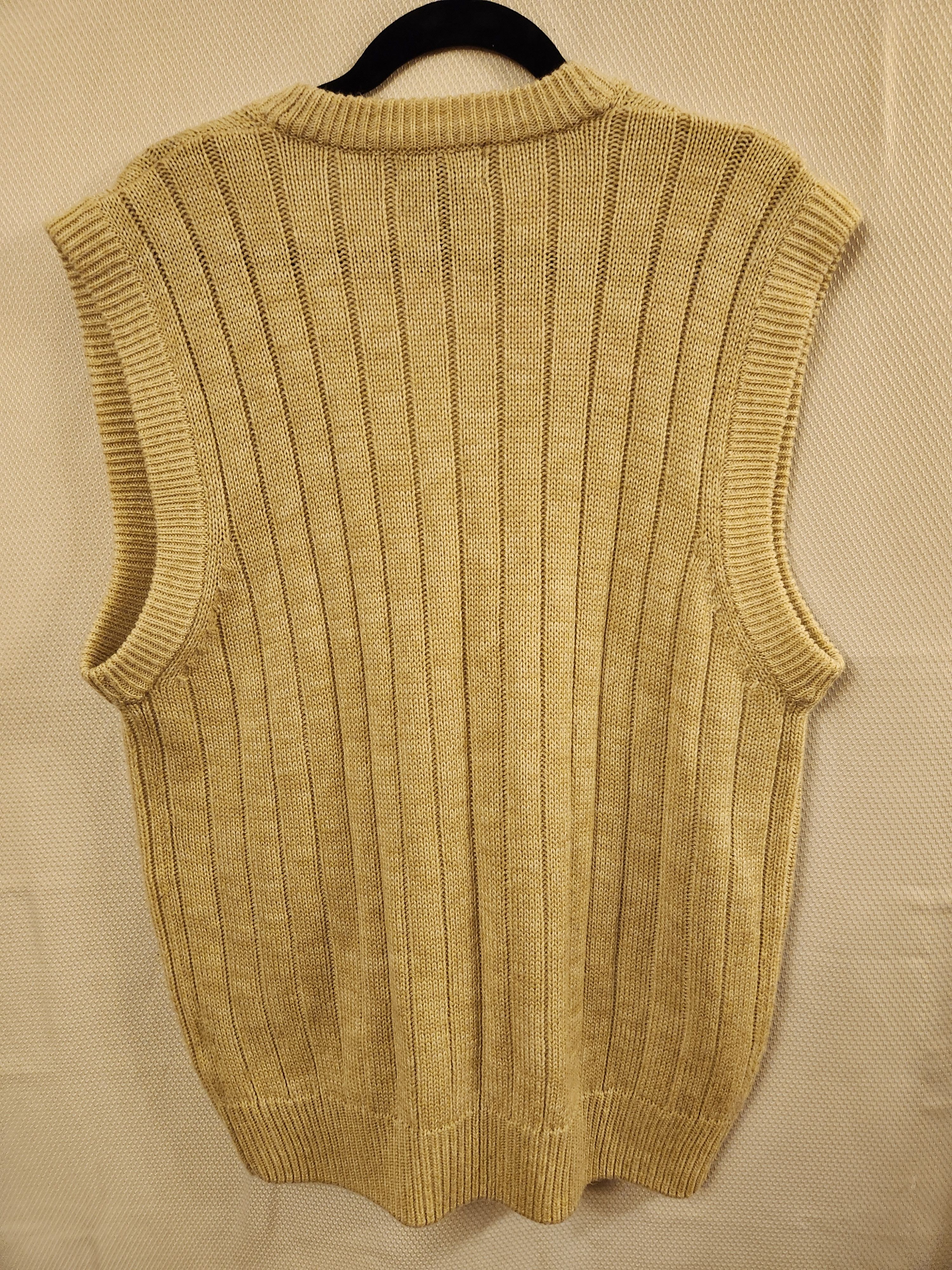Towncraft Vintage 80's Cable Knit Sweater Vest Size US L / EU 52-54 / 3 - 2 Thumbnail