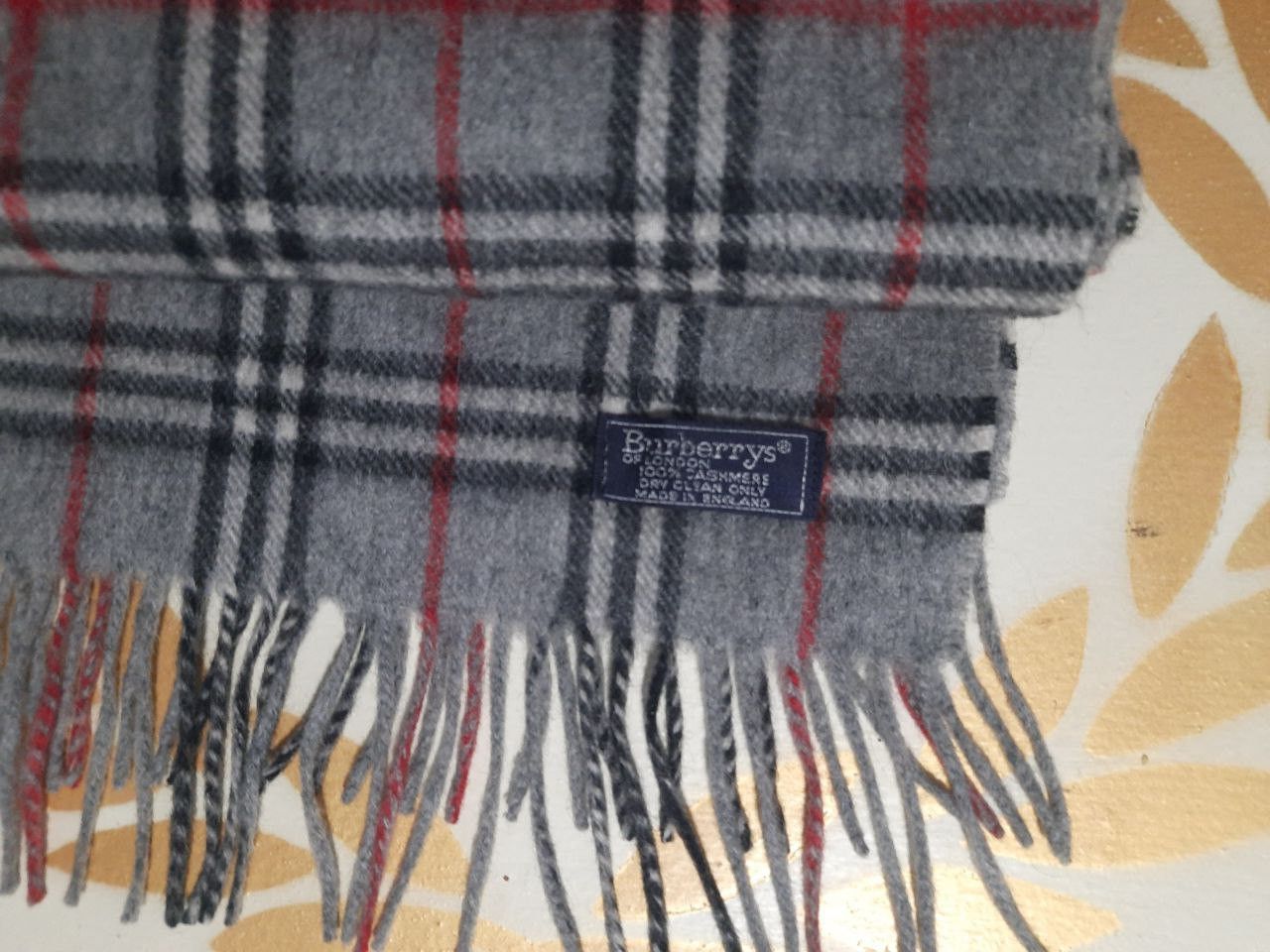 Burberry Burberrys Checkered Scarf Vintage Size ONE SIZE - 2 Thumbnail
